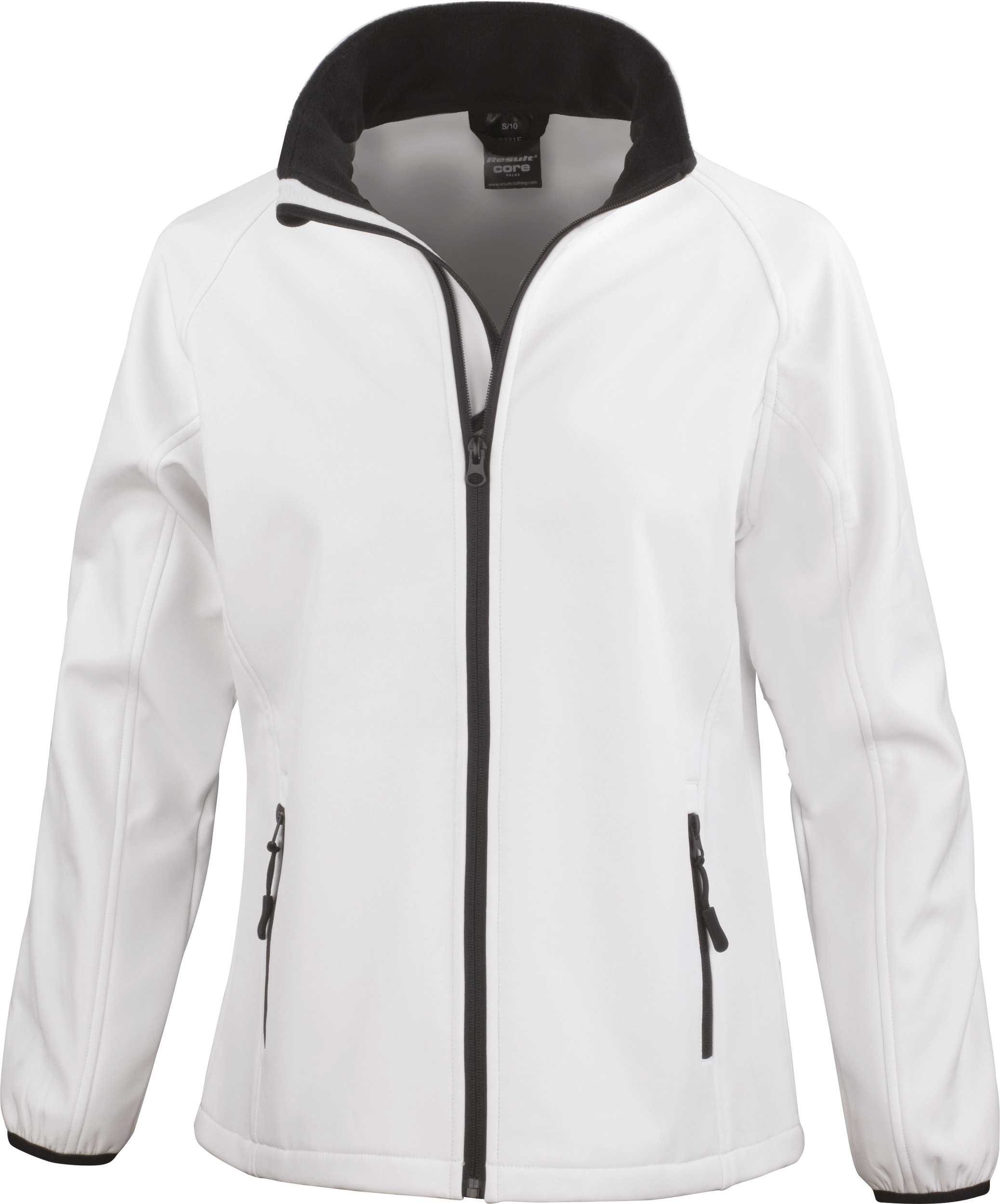 Chaqueta Softshell Printable mujer White / Black
