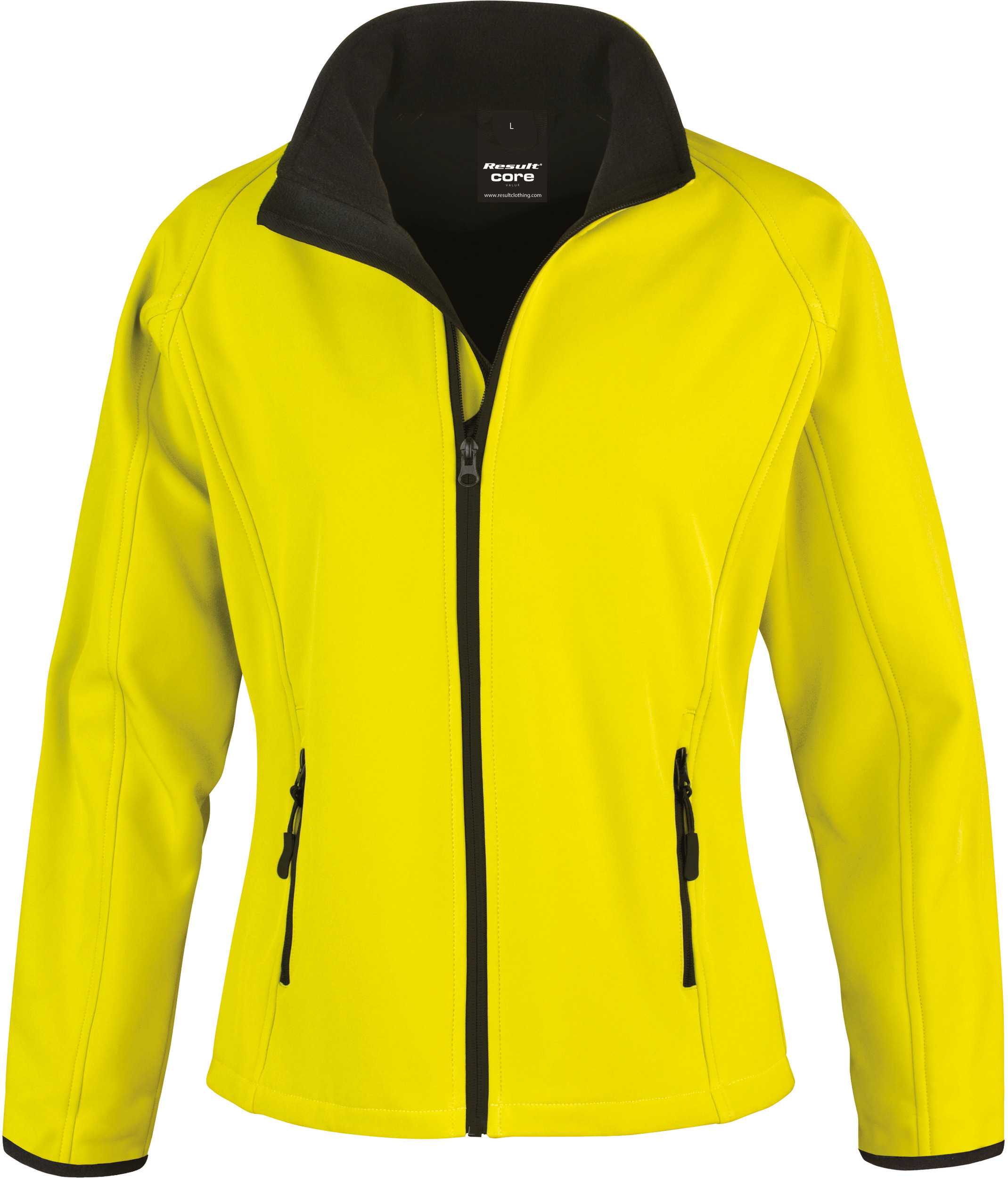 Chaqueta Softshell Printable mujer Yellow / Black