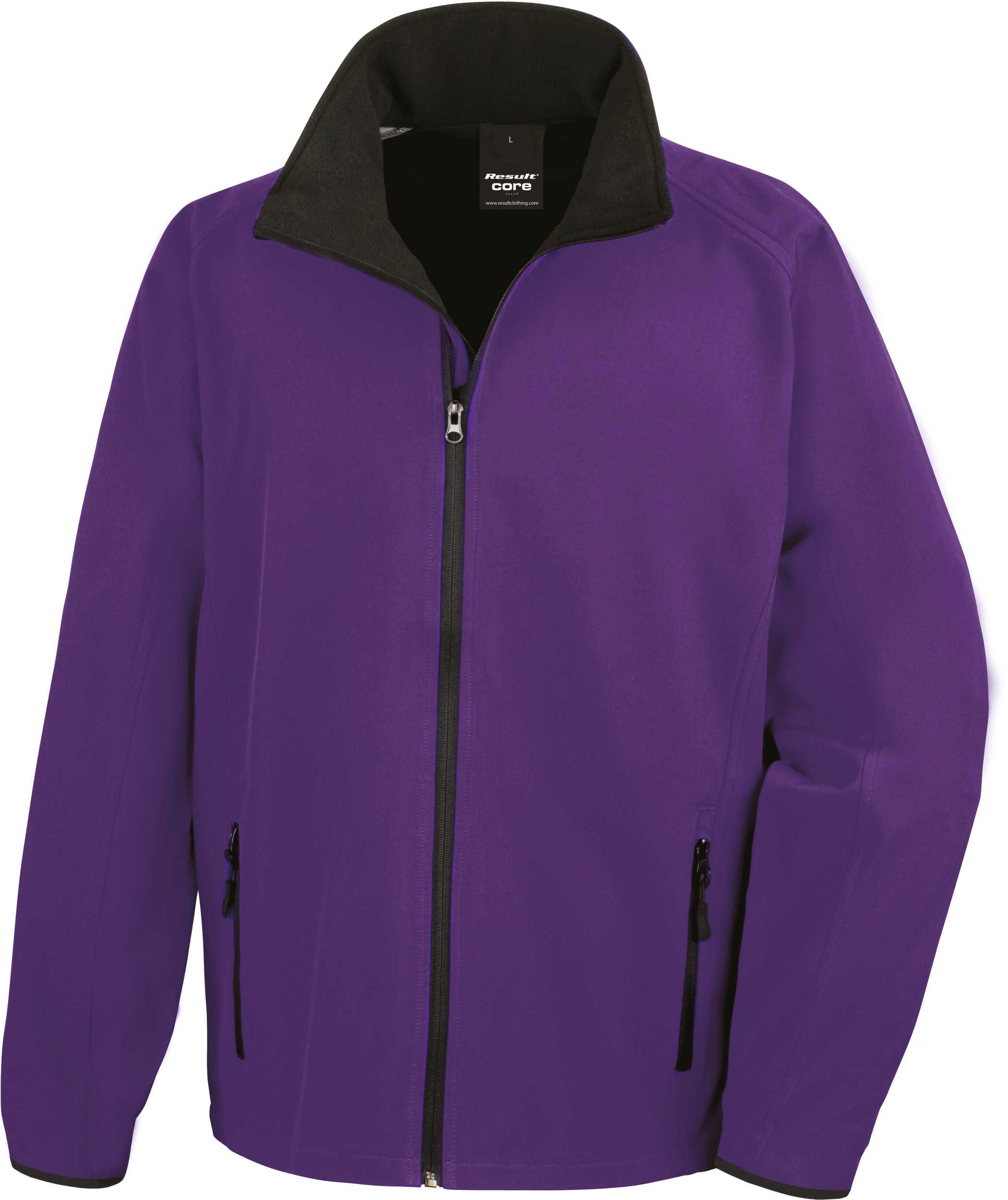 Chaqueta Softshell Printable hombre Purple / Black