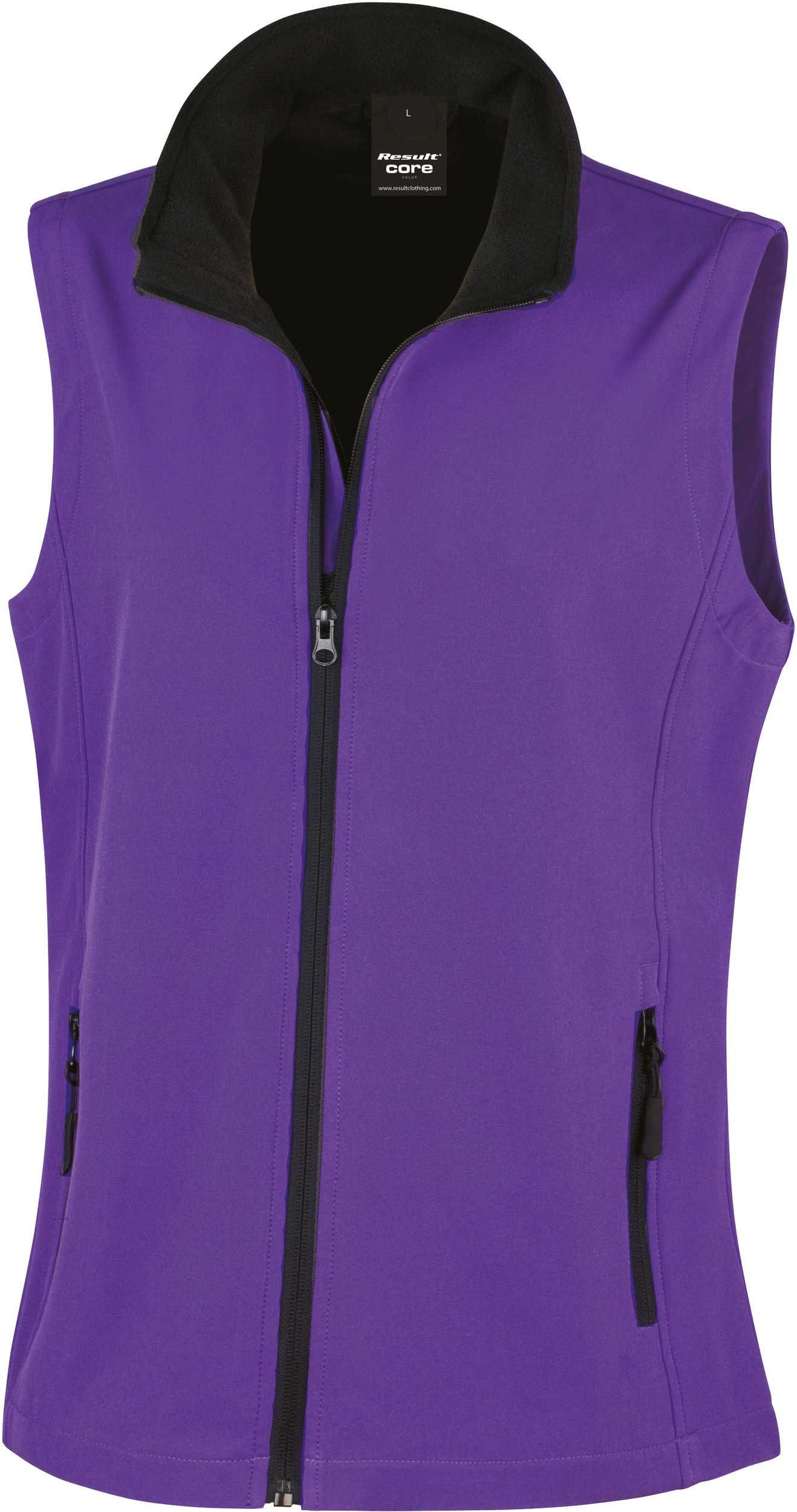 Chaleco Softshell Printable mujer Purple / Black