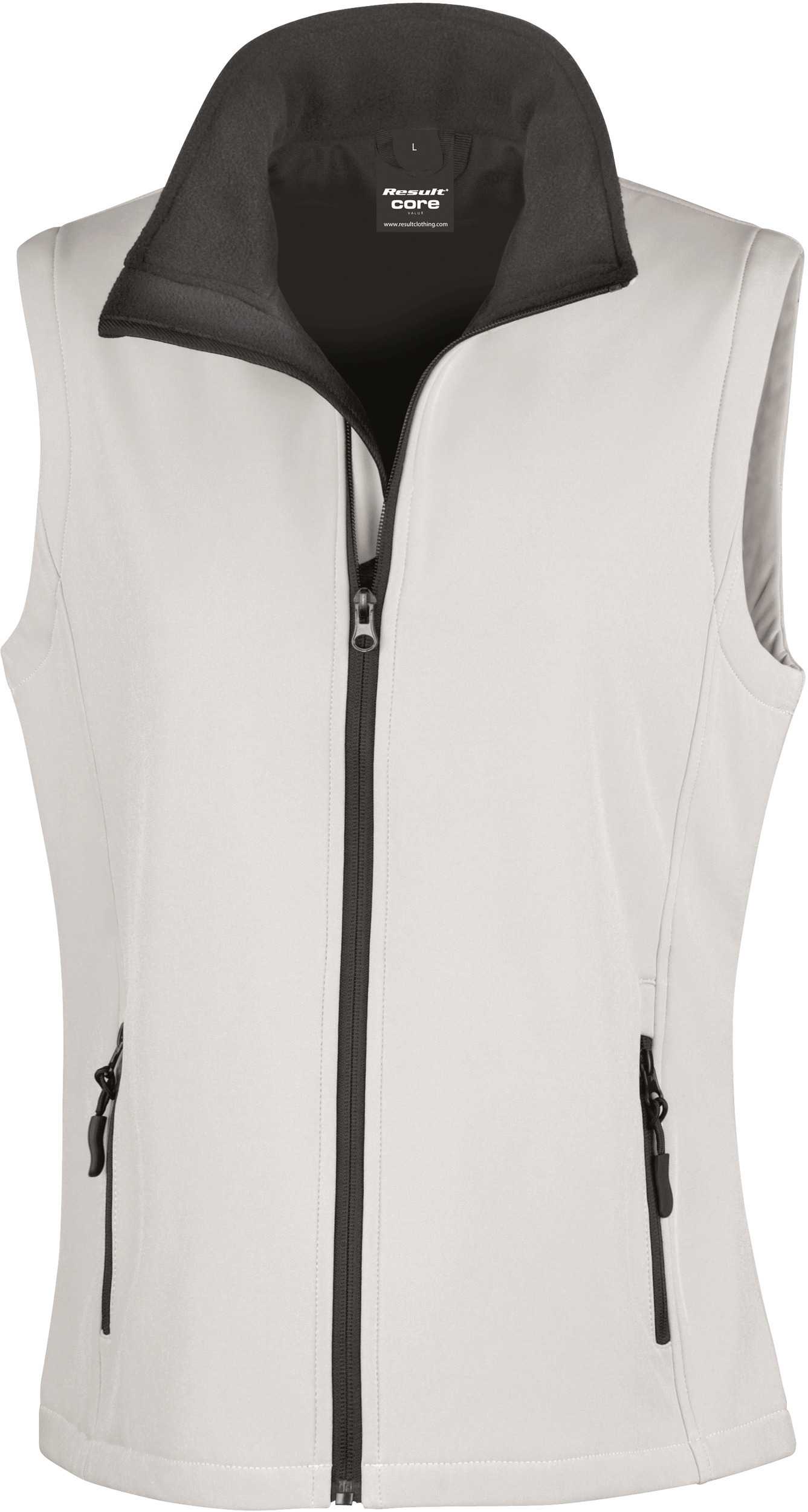 Chaleco Softshell Printable mujer White / Black