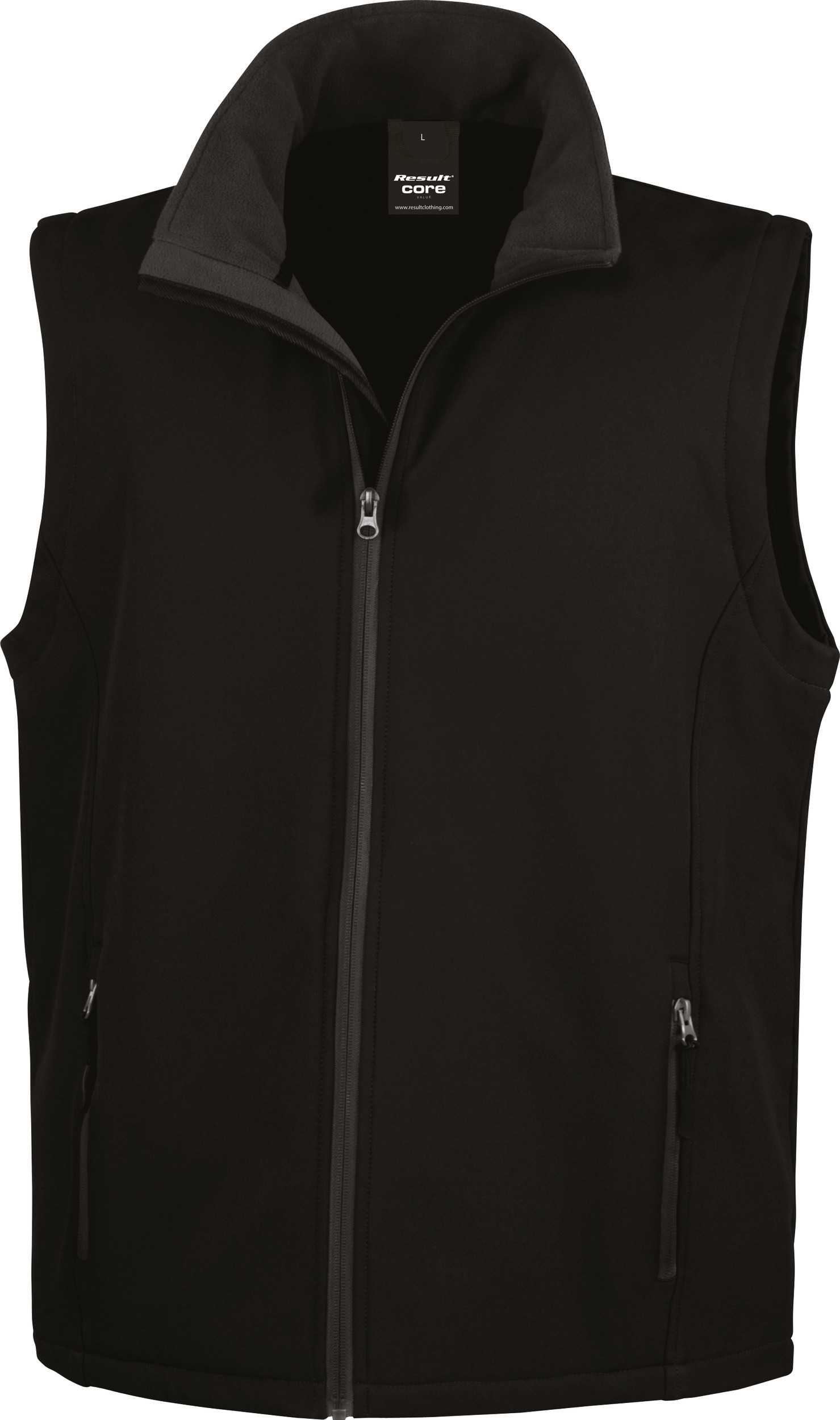 Chaleco Softshell Printable hombre Black / Black