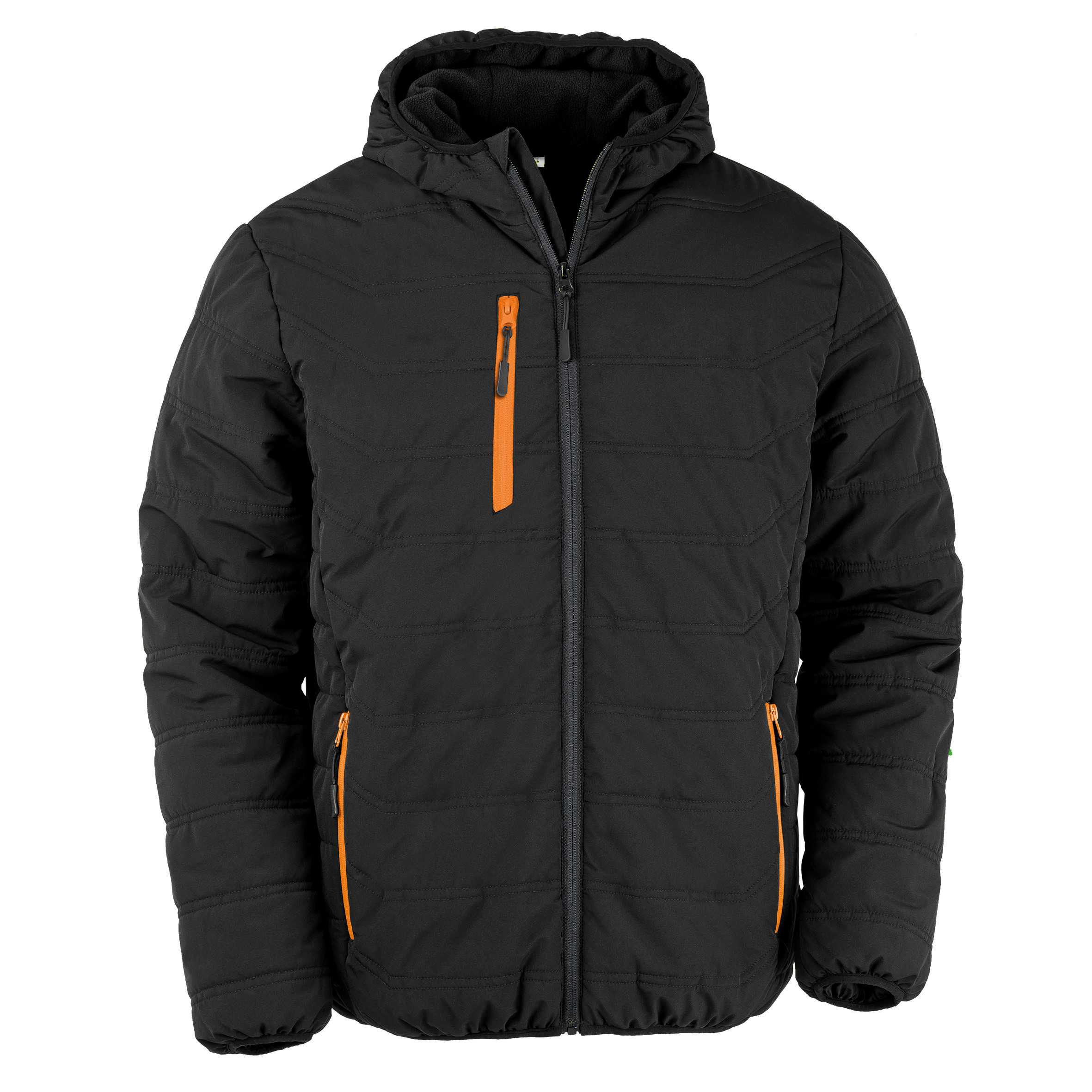 Chaqueta acolchada Black Compass reciclada Black / Orange