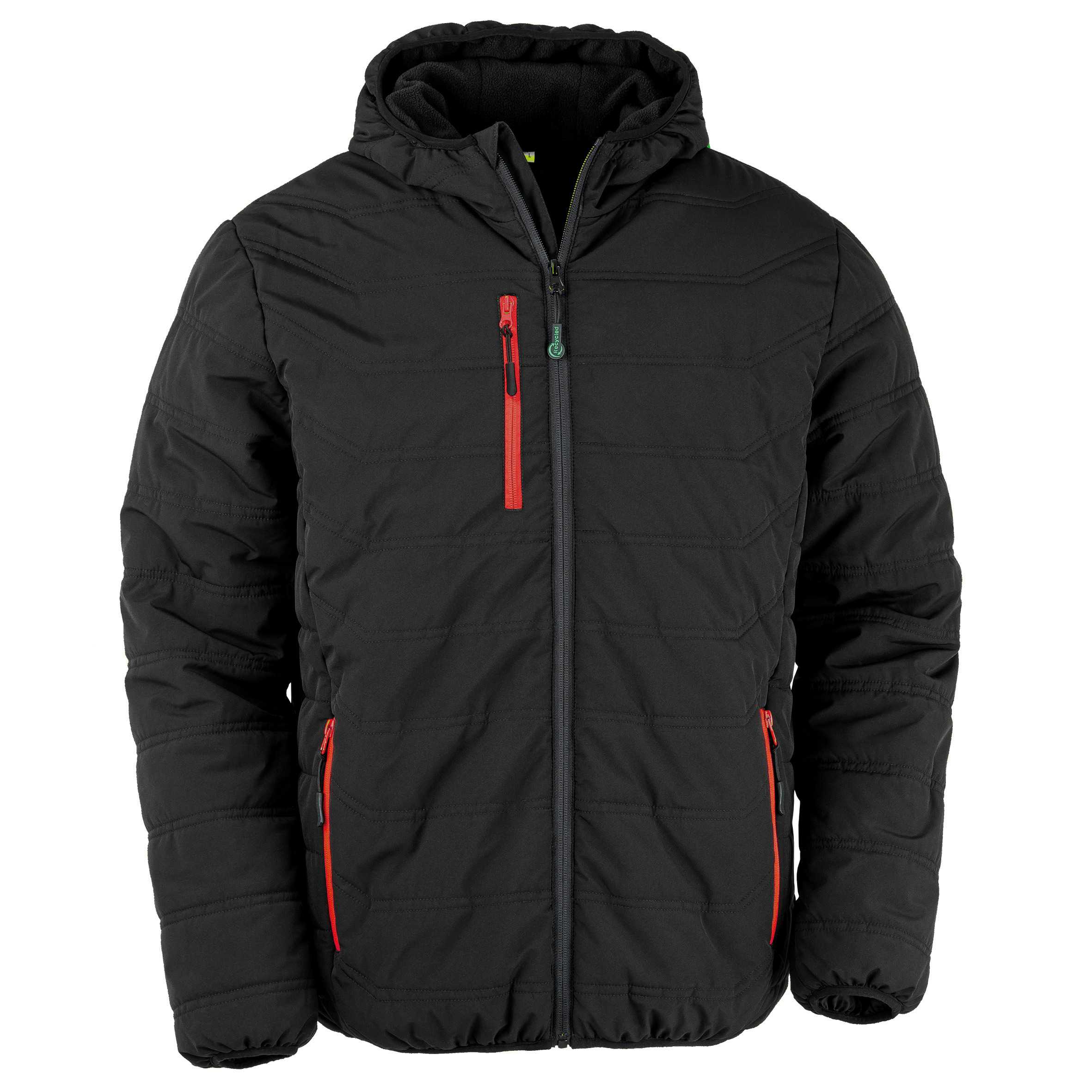 Chaqueta acolchada Black Compass reciclada Black / Red
