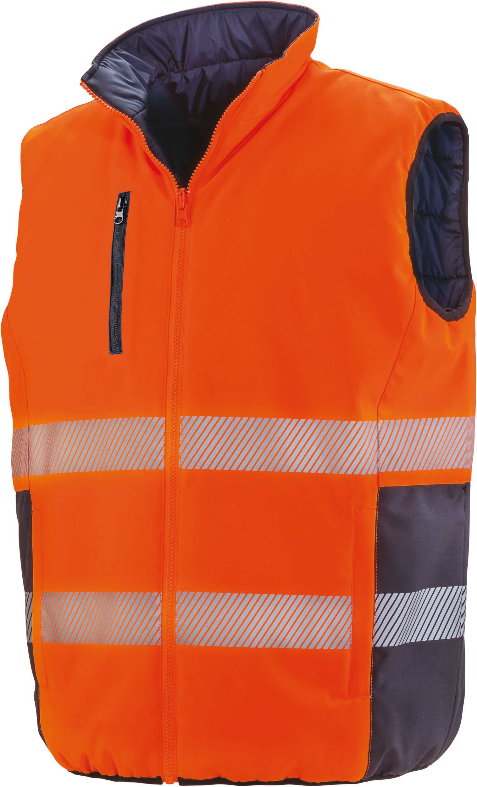 Chaleco de Seguridad reversible Fluorescent Orange / Navy