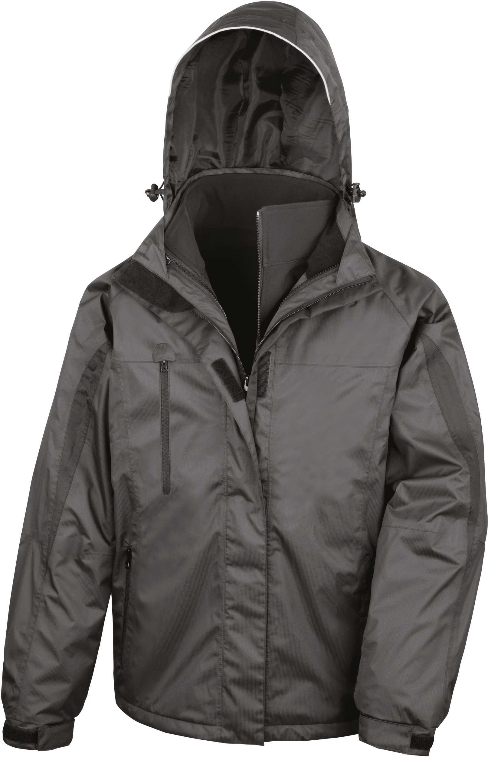 Parka 3 en 1 interior Softshell Black