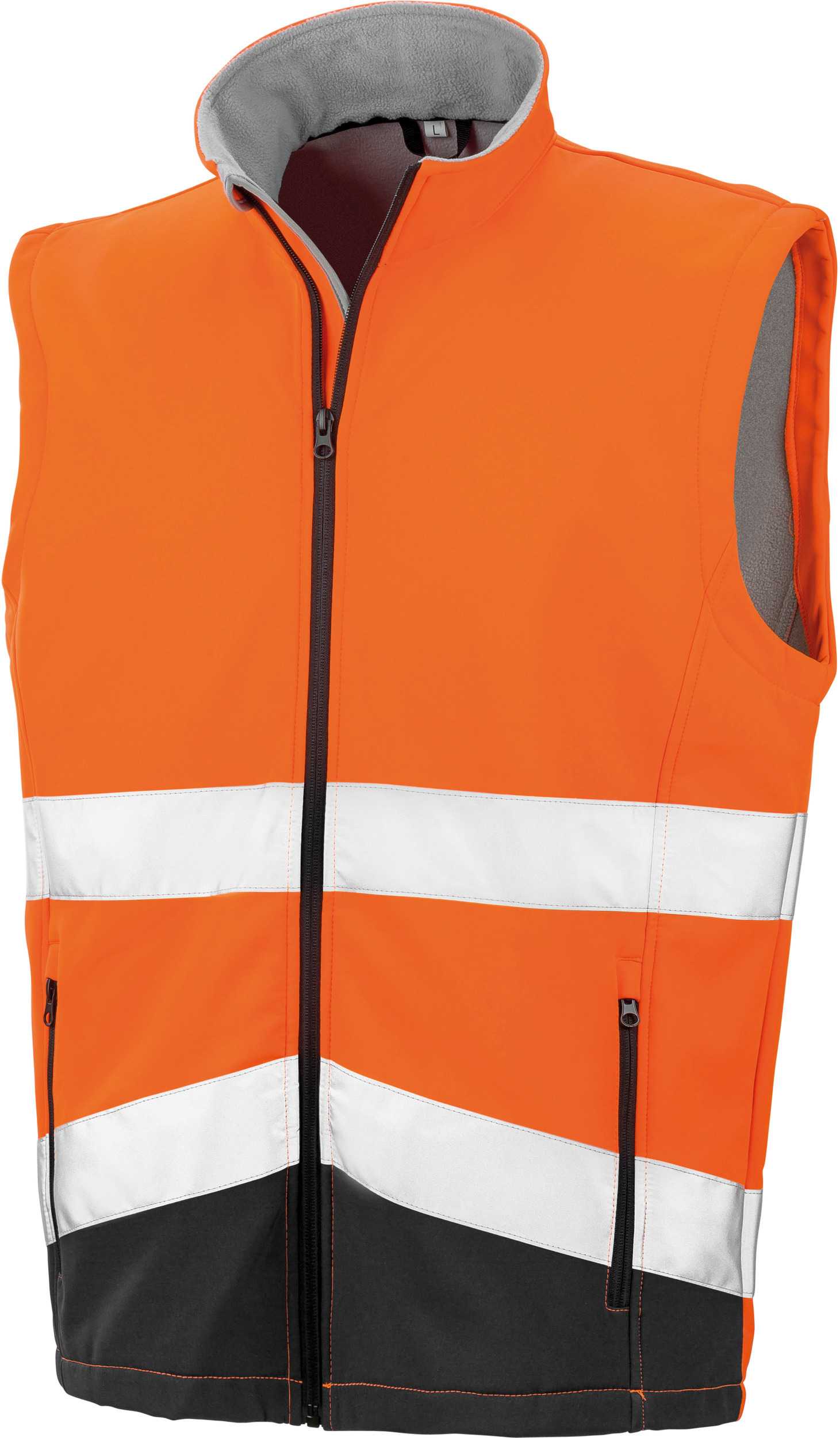 Chaleco Softshell High Viz Fluorescent Orange / Black