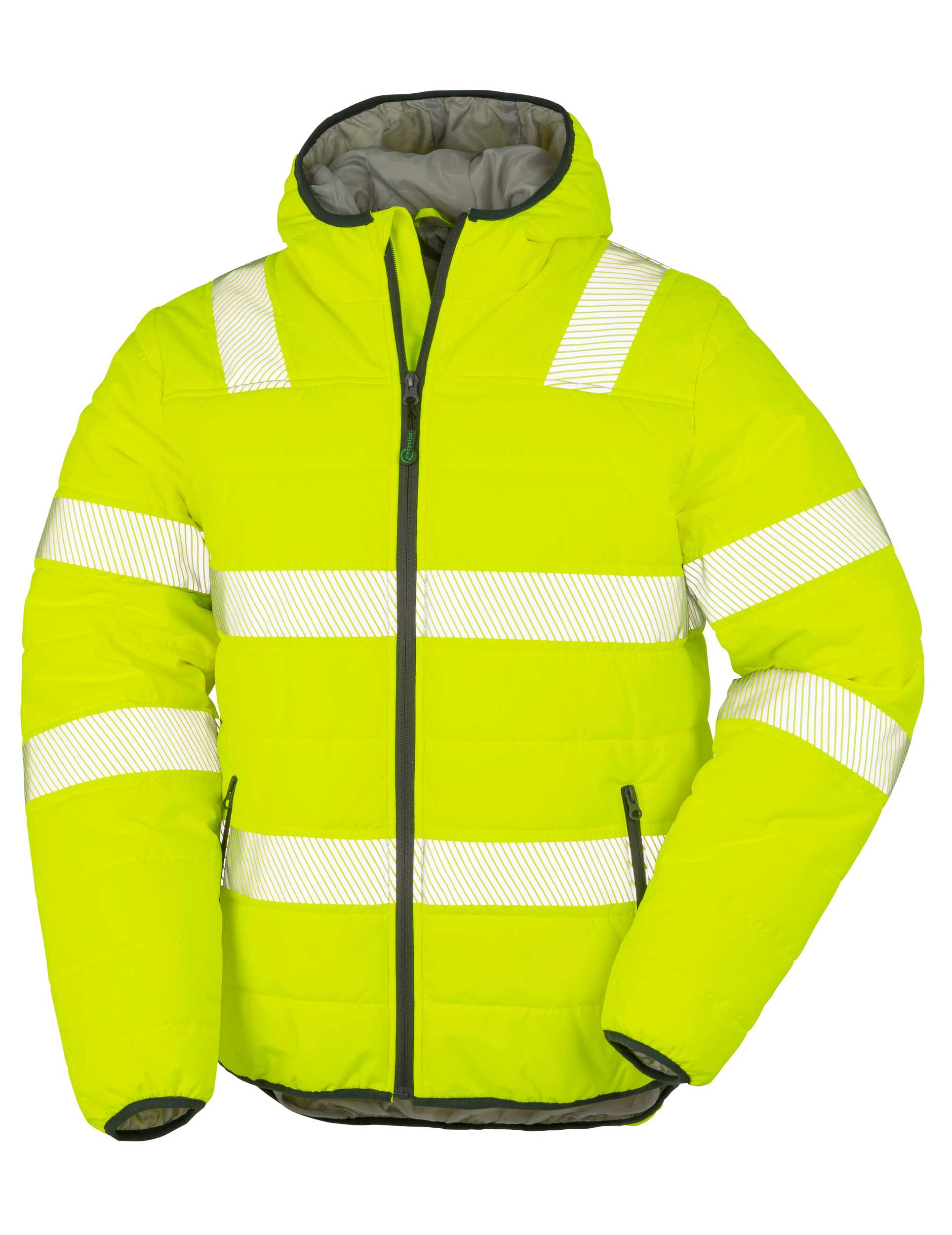 Chaqueta de seguridad ripstop acolchada  - Material reciclado Fluorescent Yellow