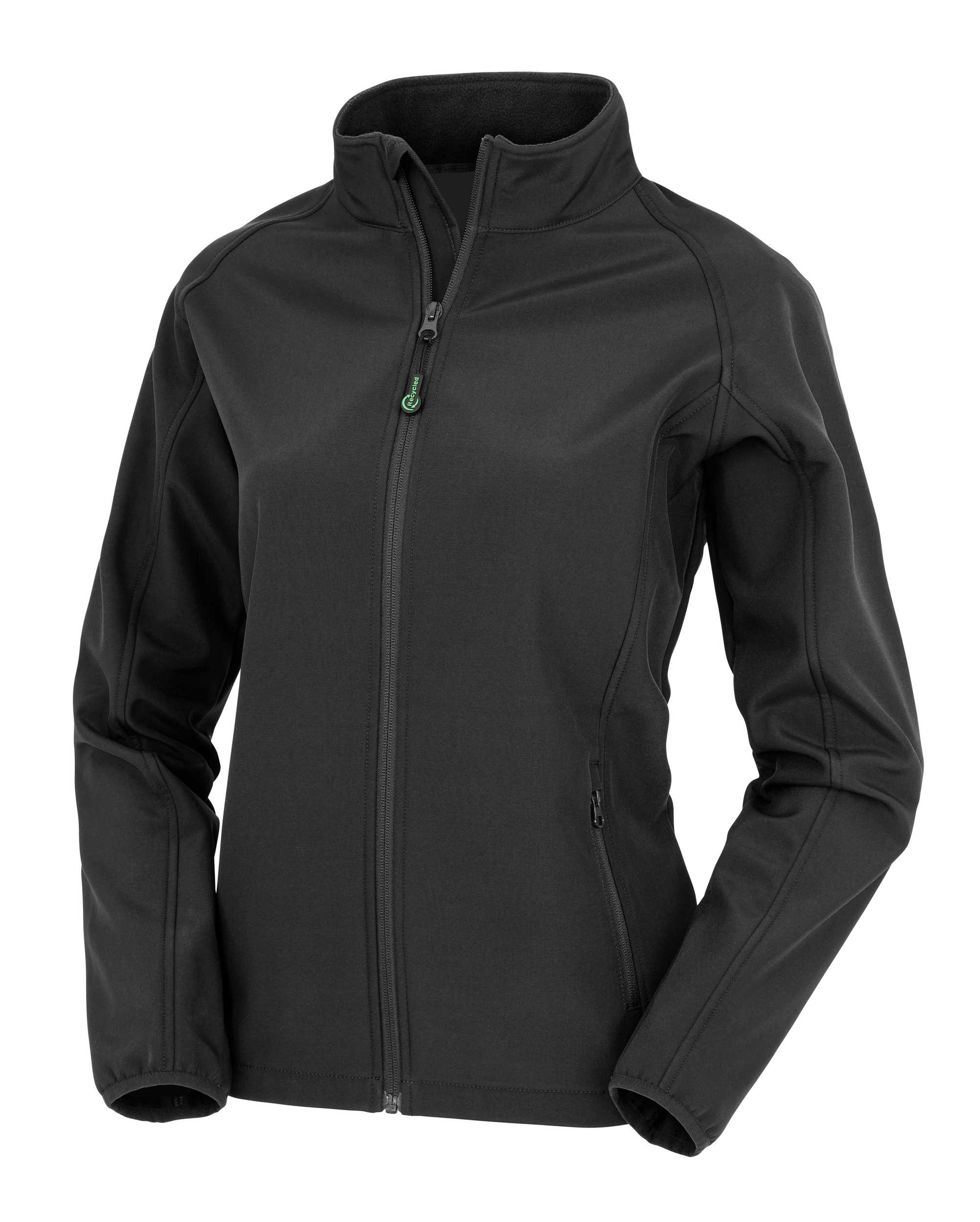 Chaqueta softshell material reciclado mujer Black