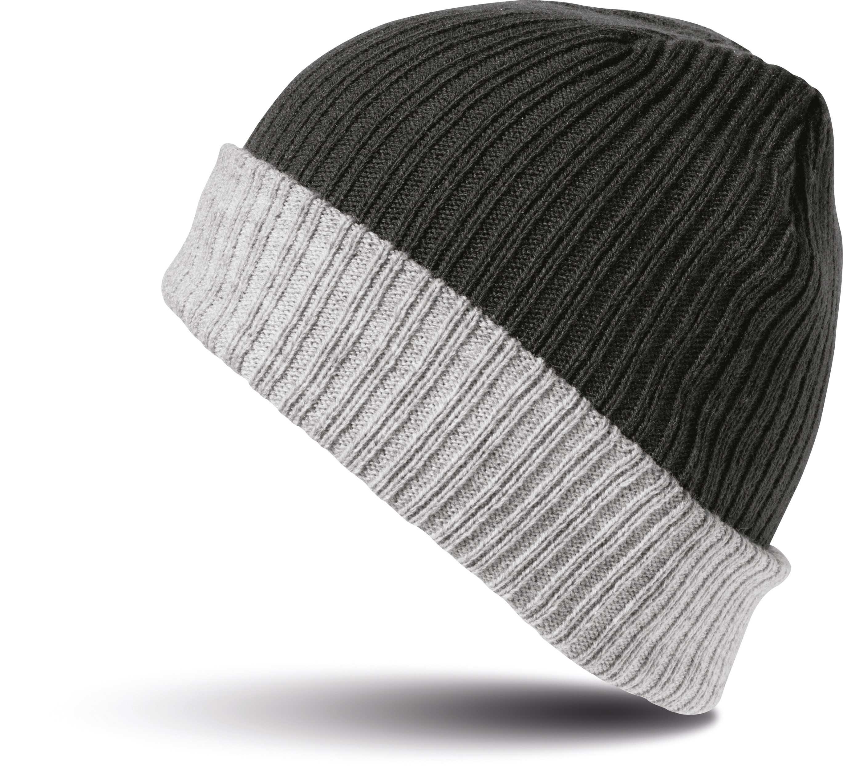 Gorro trenzado Black / Grey