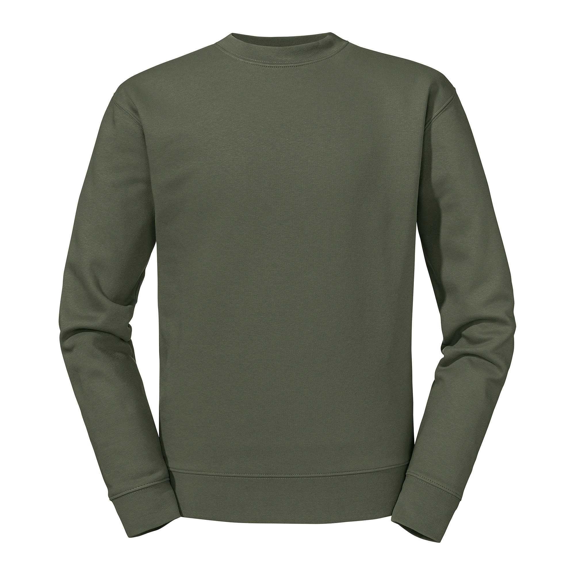 Sudadera Authentic cuello redondo Olive