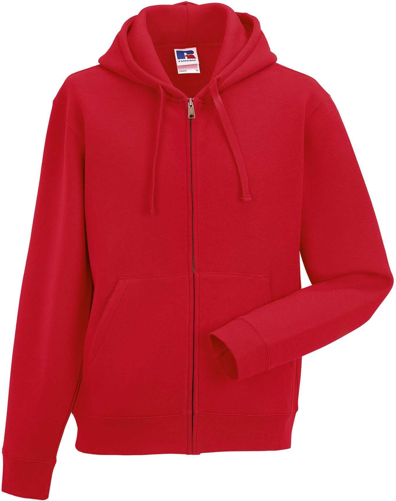 Sudadera Authentic con cremallera y capucha Classic Red