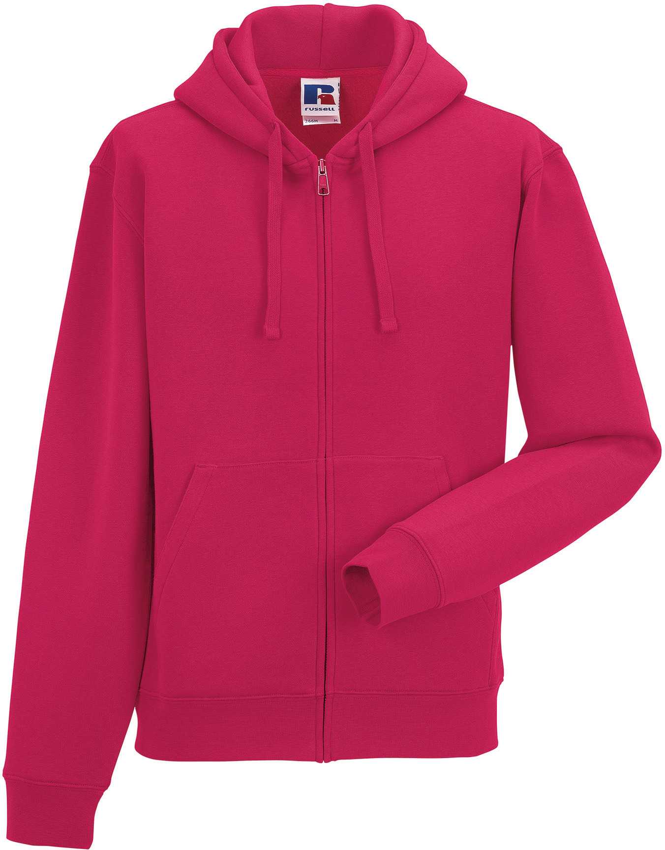 Sudadera Authentic con cremallera y capucha Fuchsia