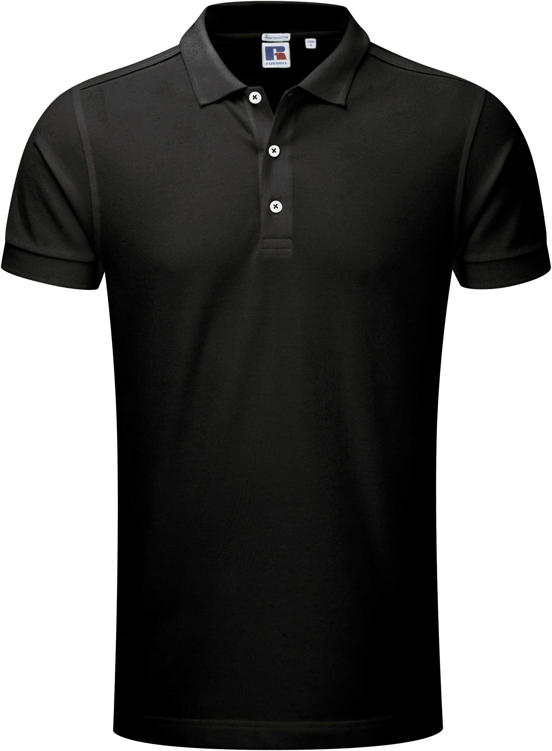 Polo Stretch hombre Black
