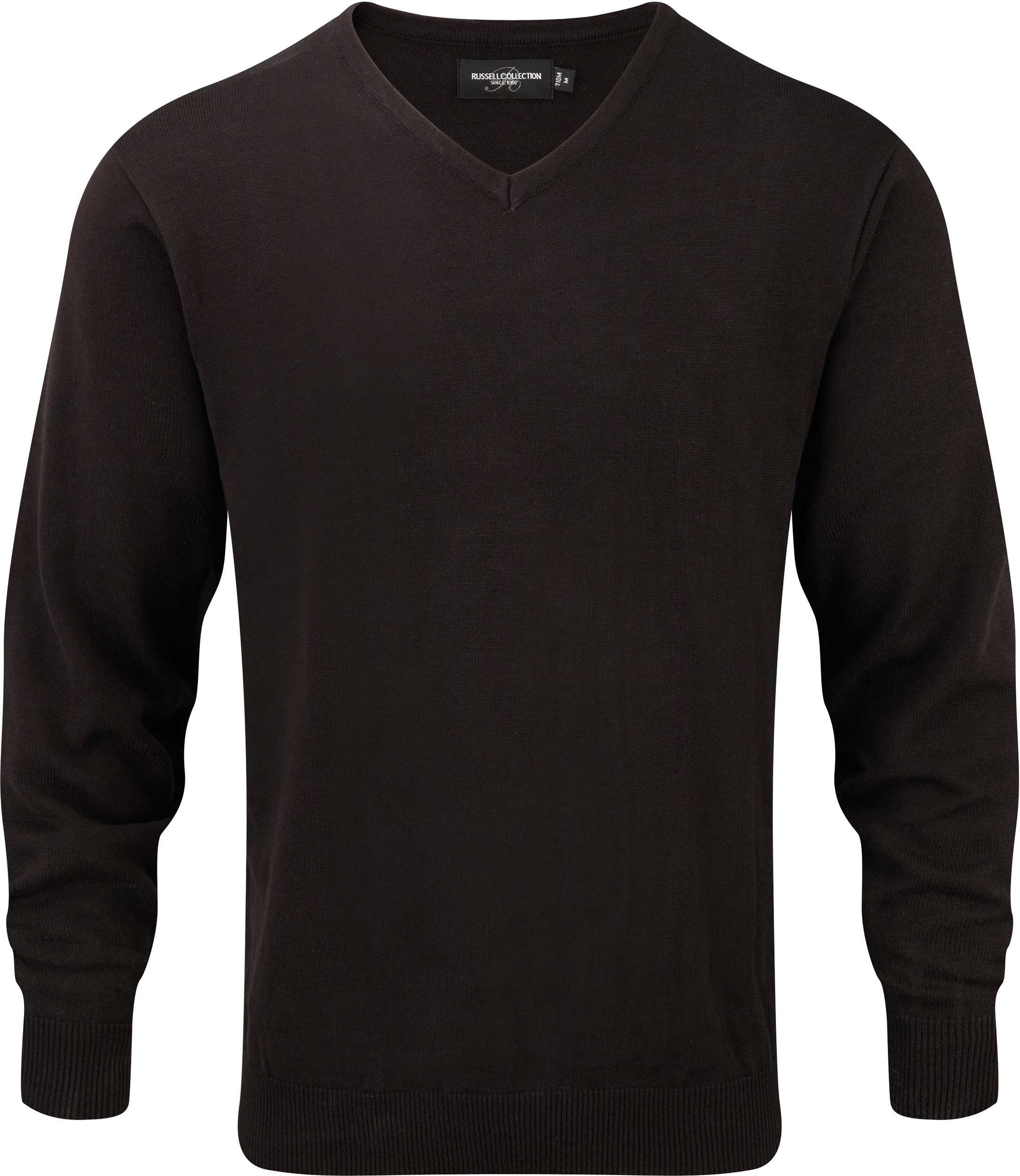 Jersey cuello de pico hombre Black