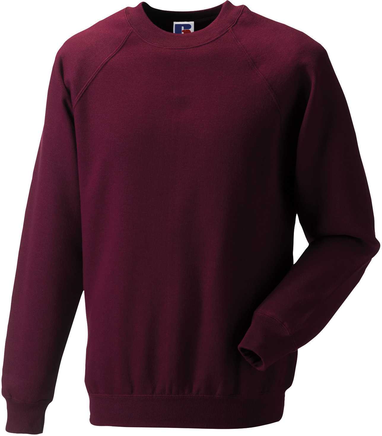 Sudadera Classic cuello redondo Burgundy