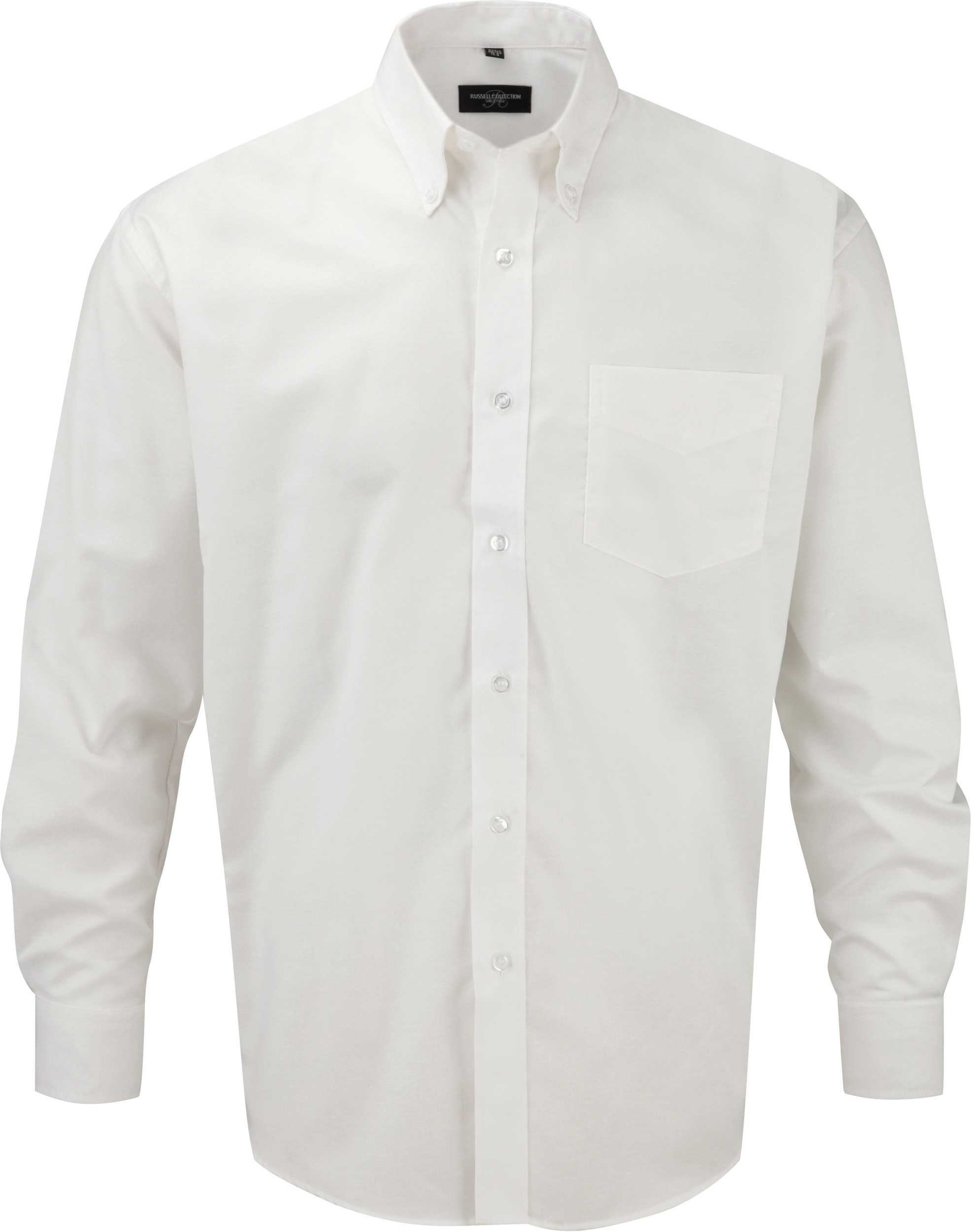 Camisa Oxford manga larga hombre White
