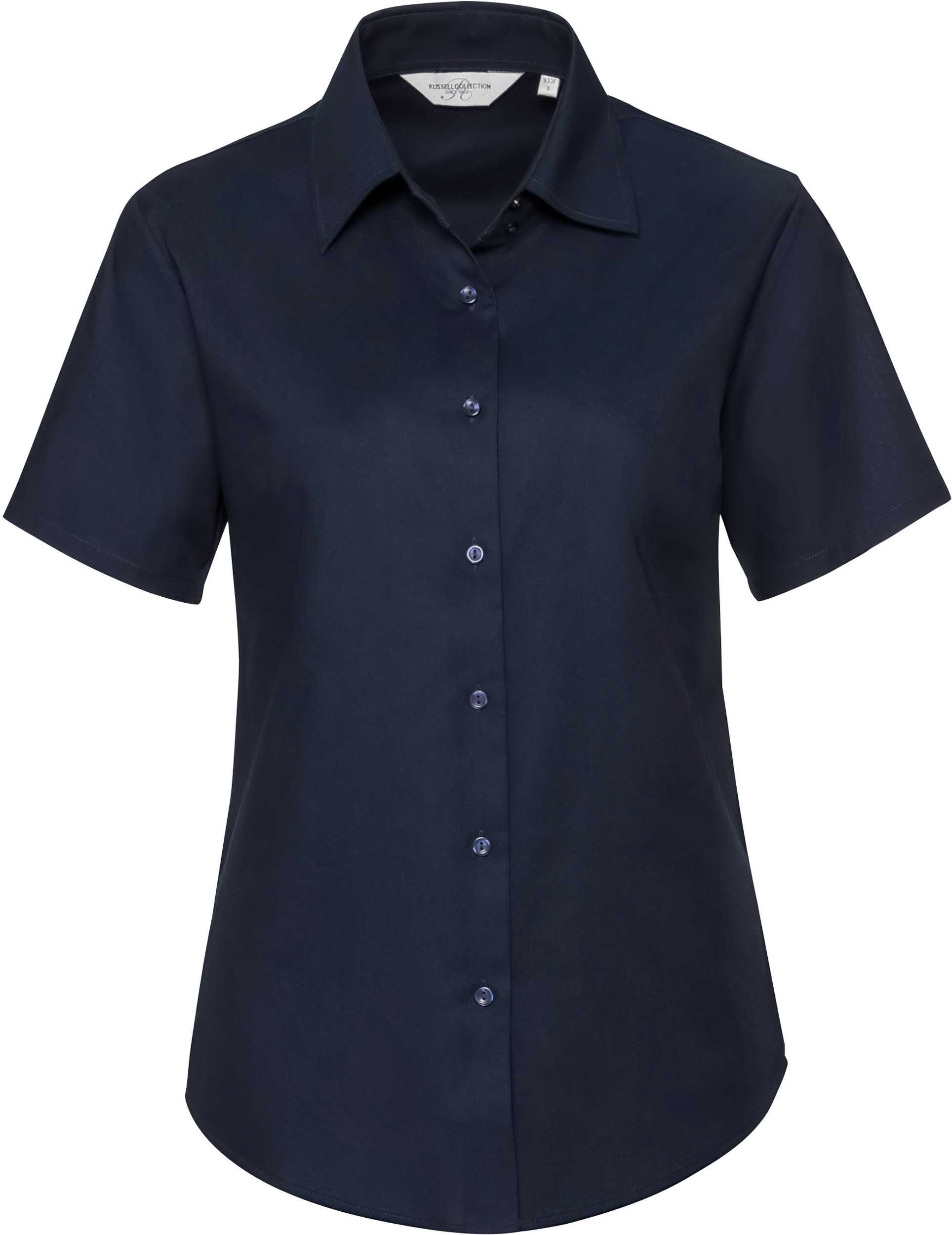 Camisa Oxford manga corta mujer Bright Navy