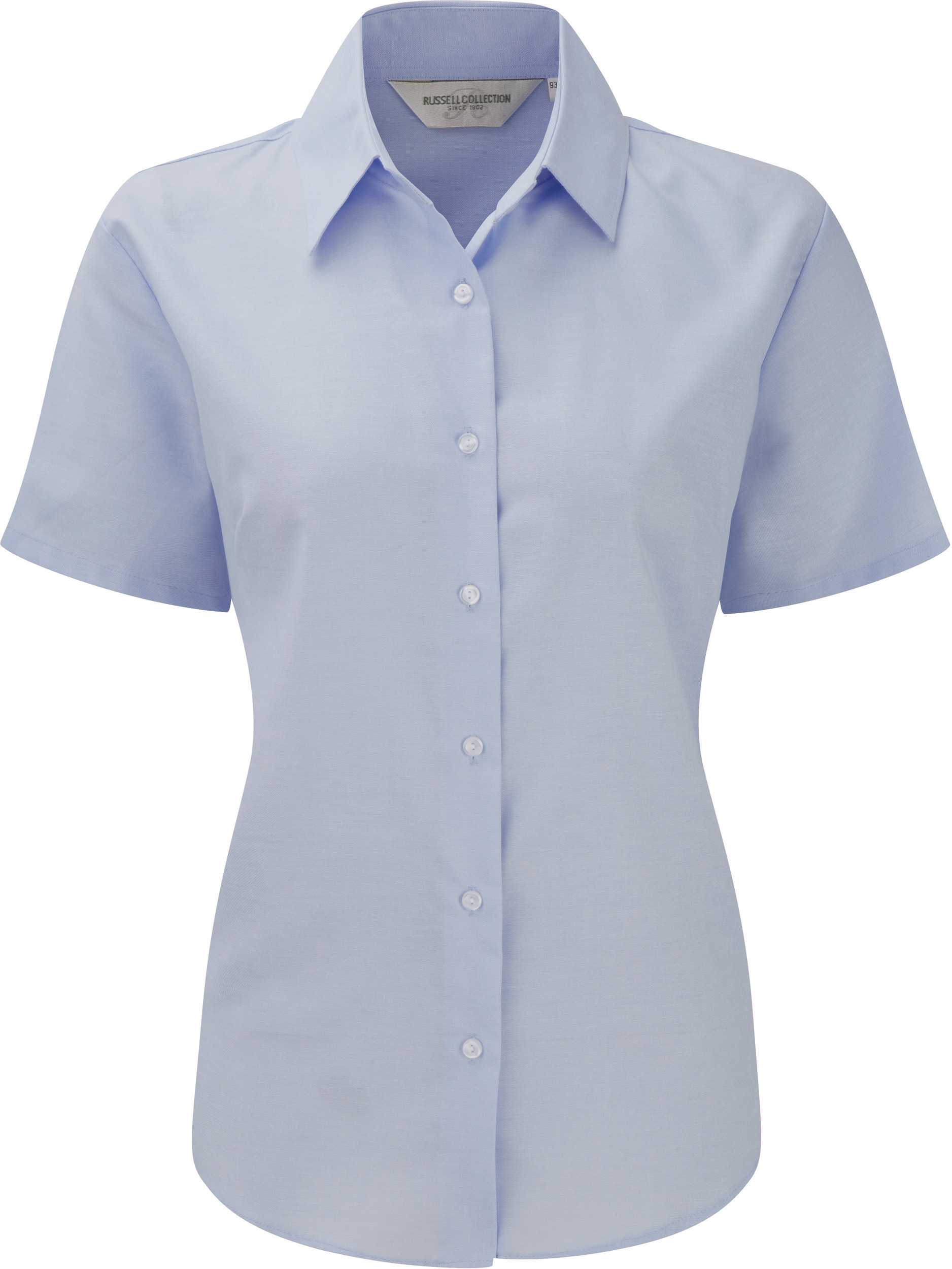 Camisa Oxford manga corta mujer Oxford Blue