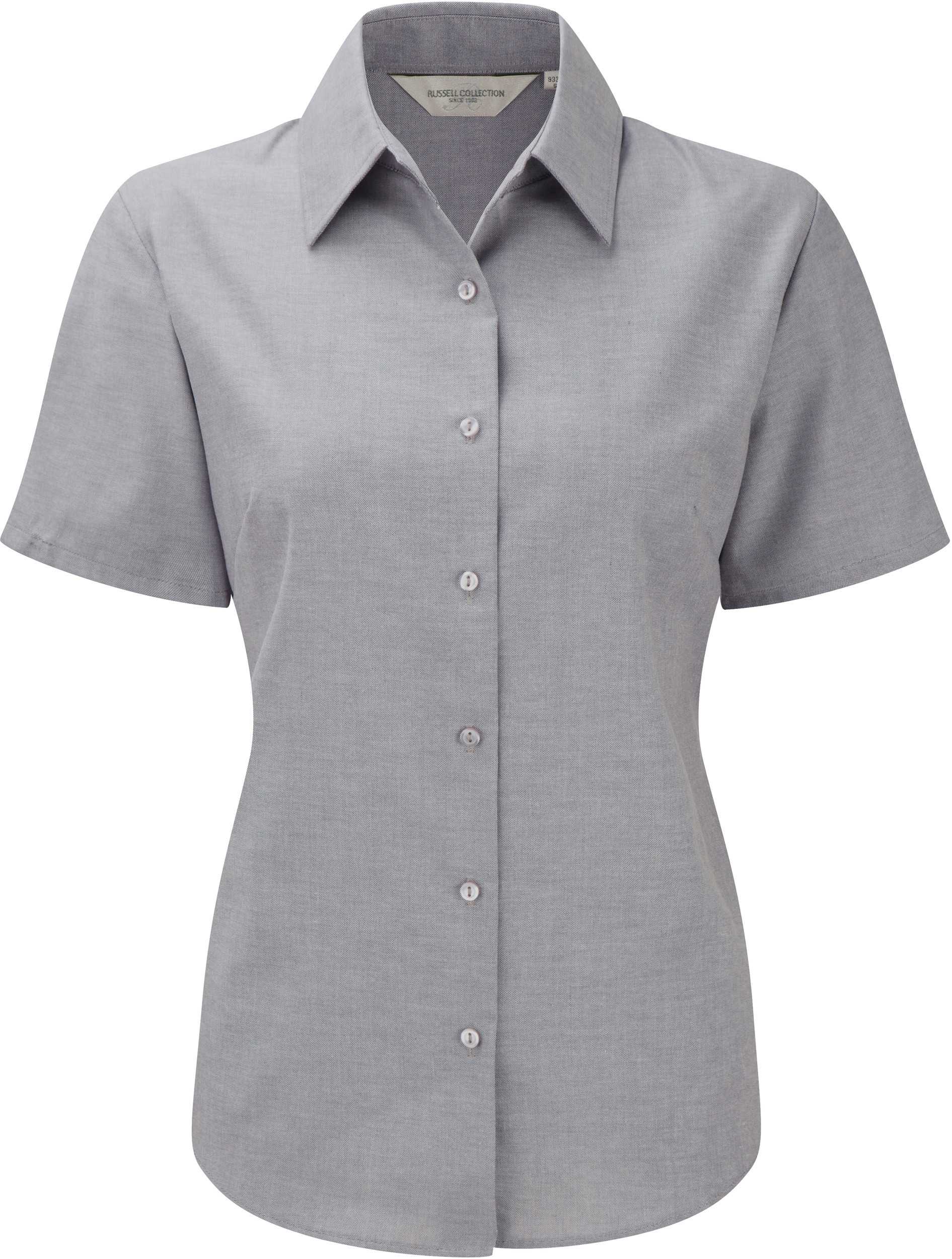 Camisa Oxford manga corta mujer Silver
