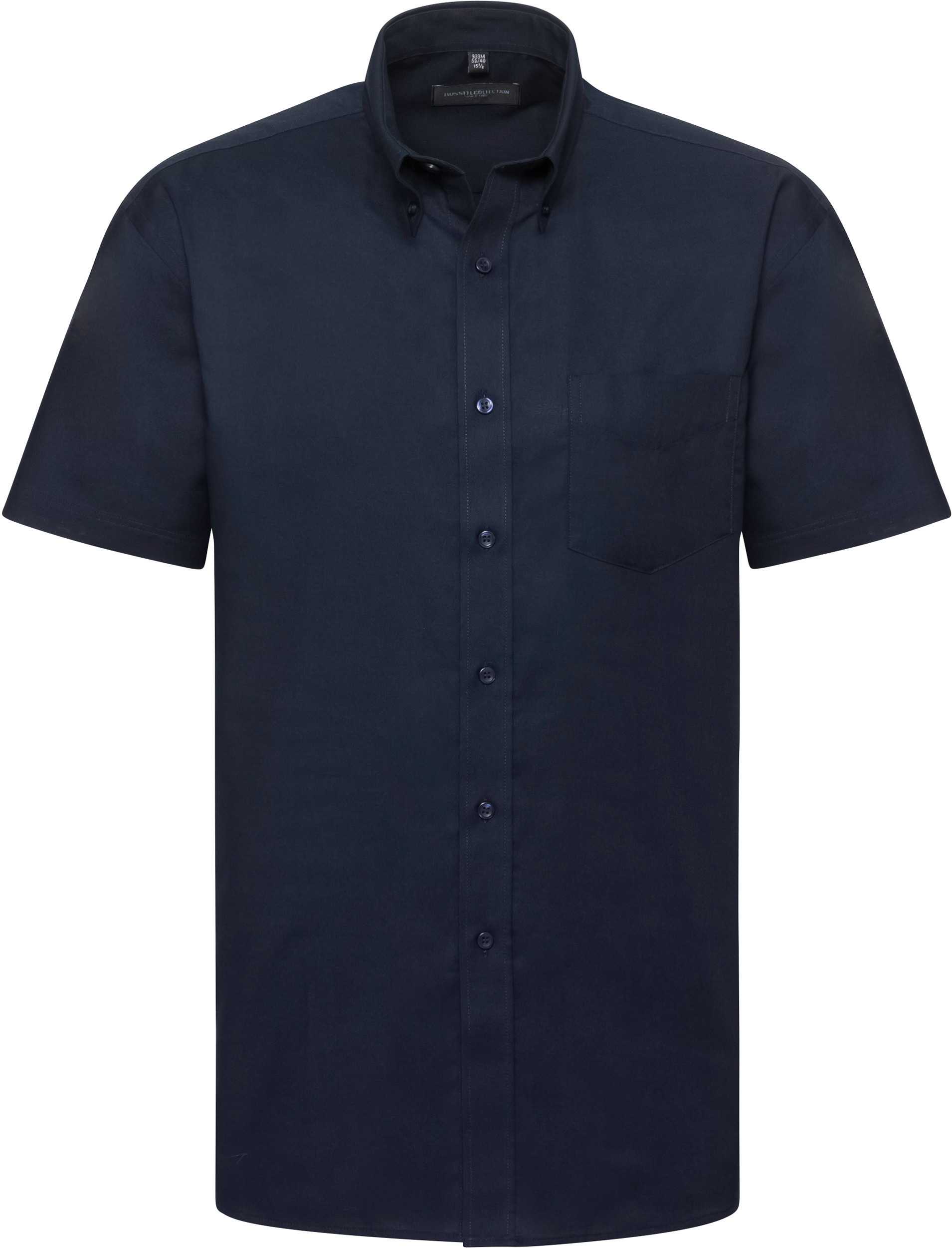 Camisa Oxford manga corta hombre Bright Navy