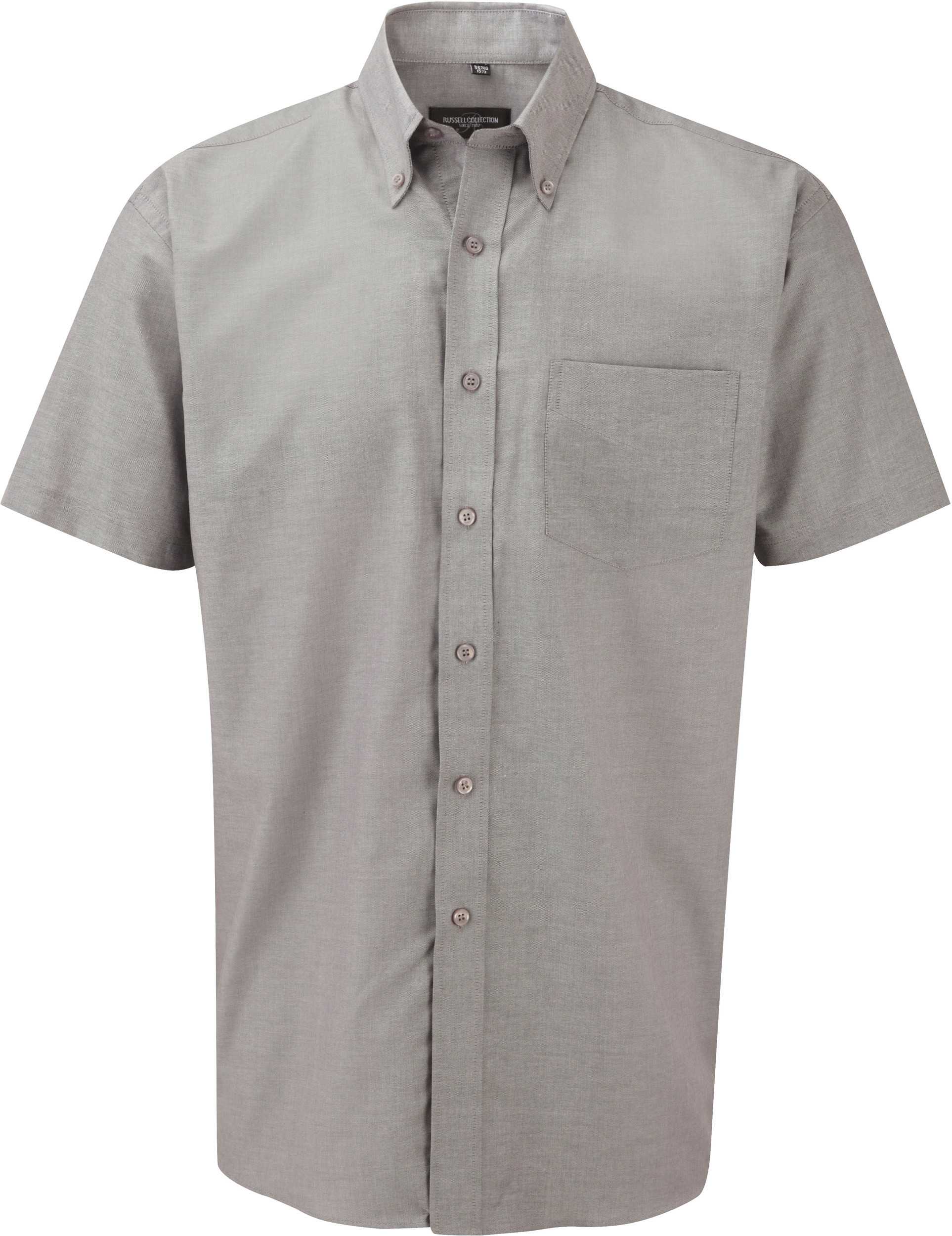 Camisa Oxford manga corta hombre Silver