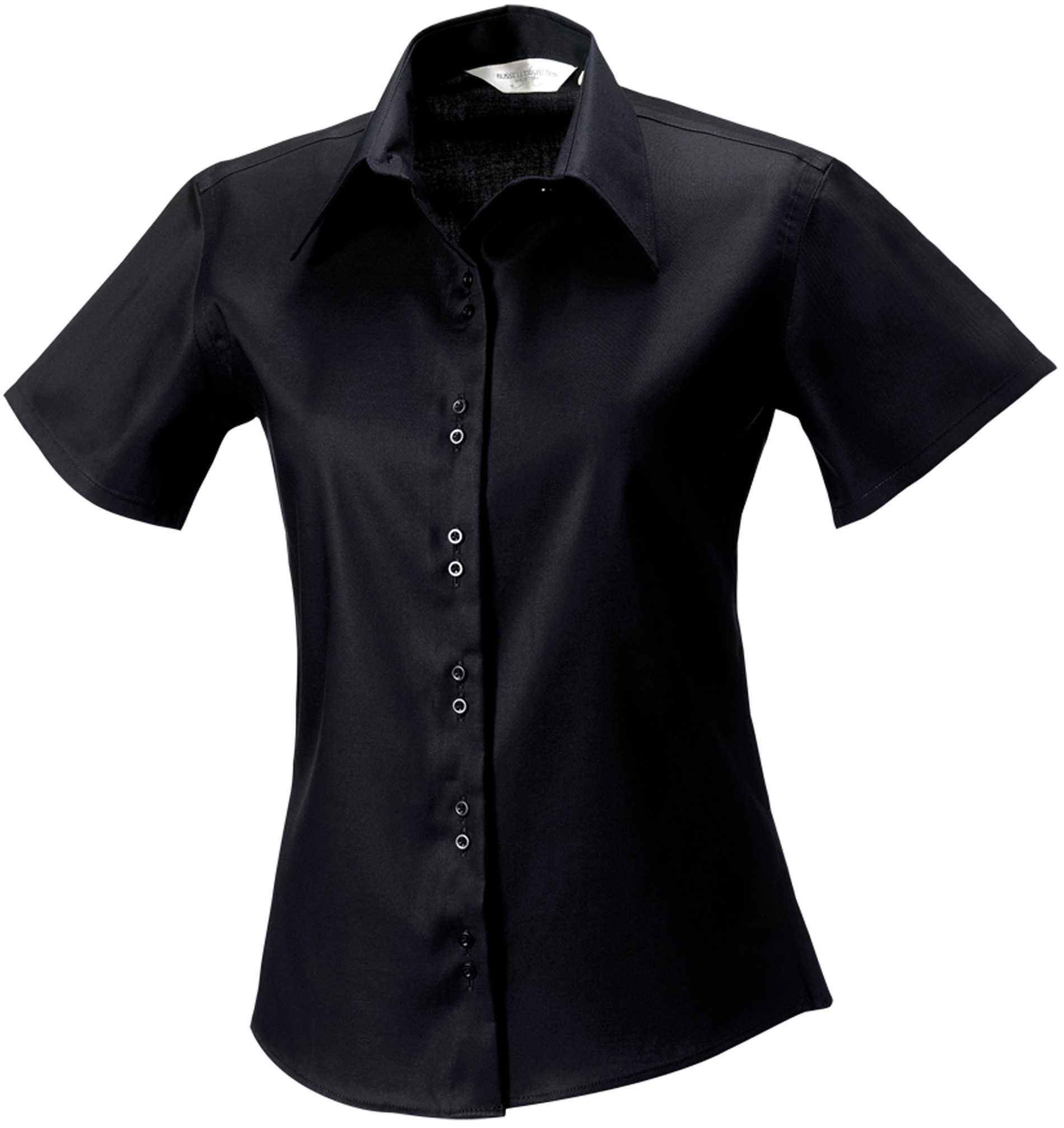 Camisa Non-Iron manga corta mujer Black