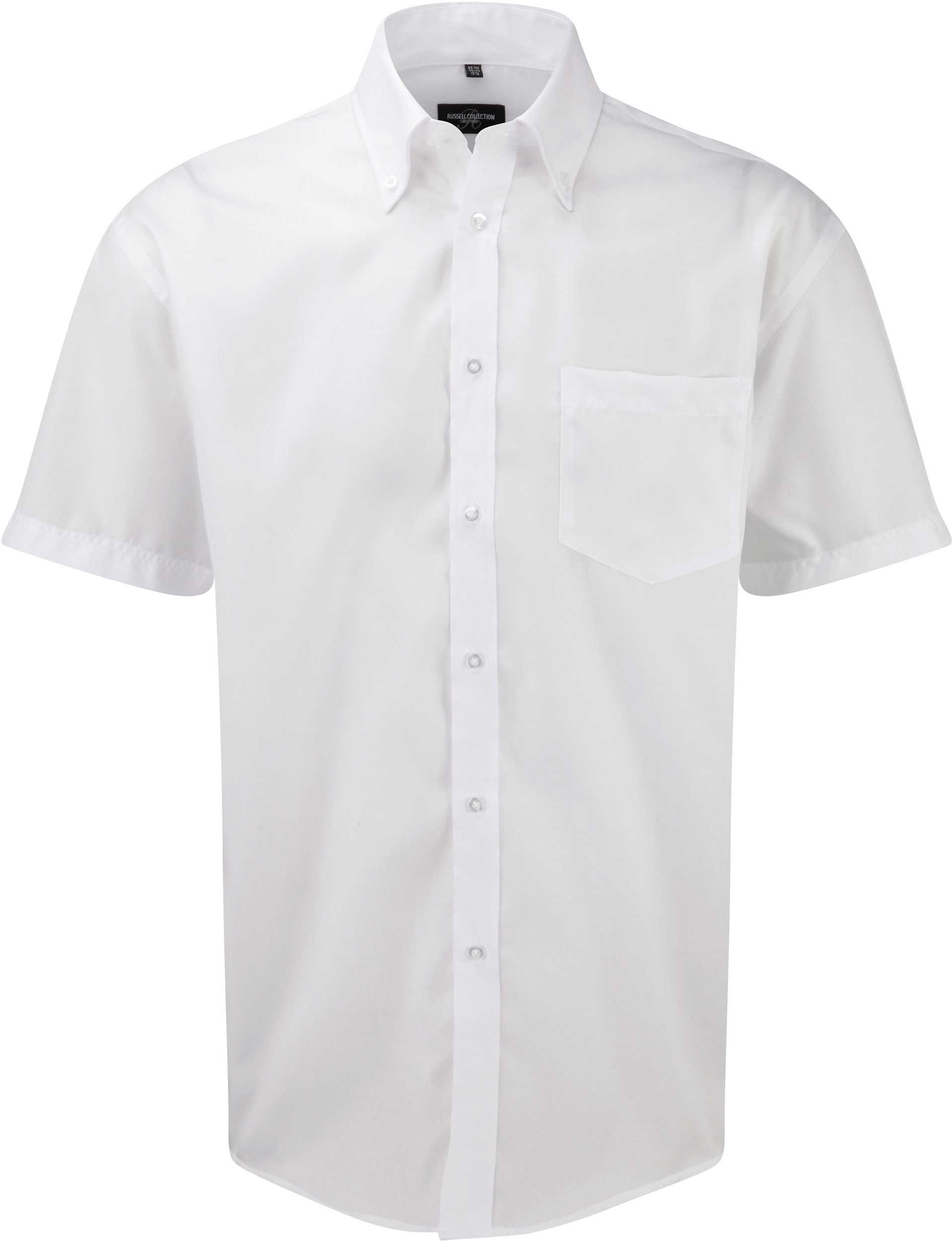 Camisa clásica non-iron manga corta hombre White