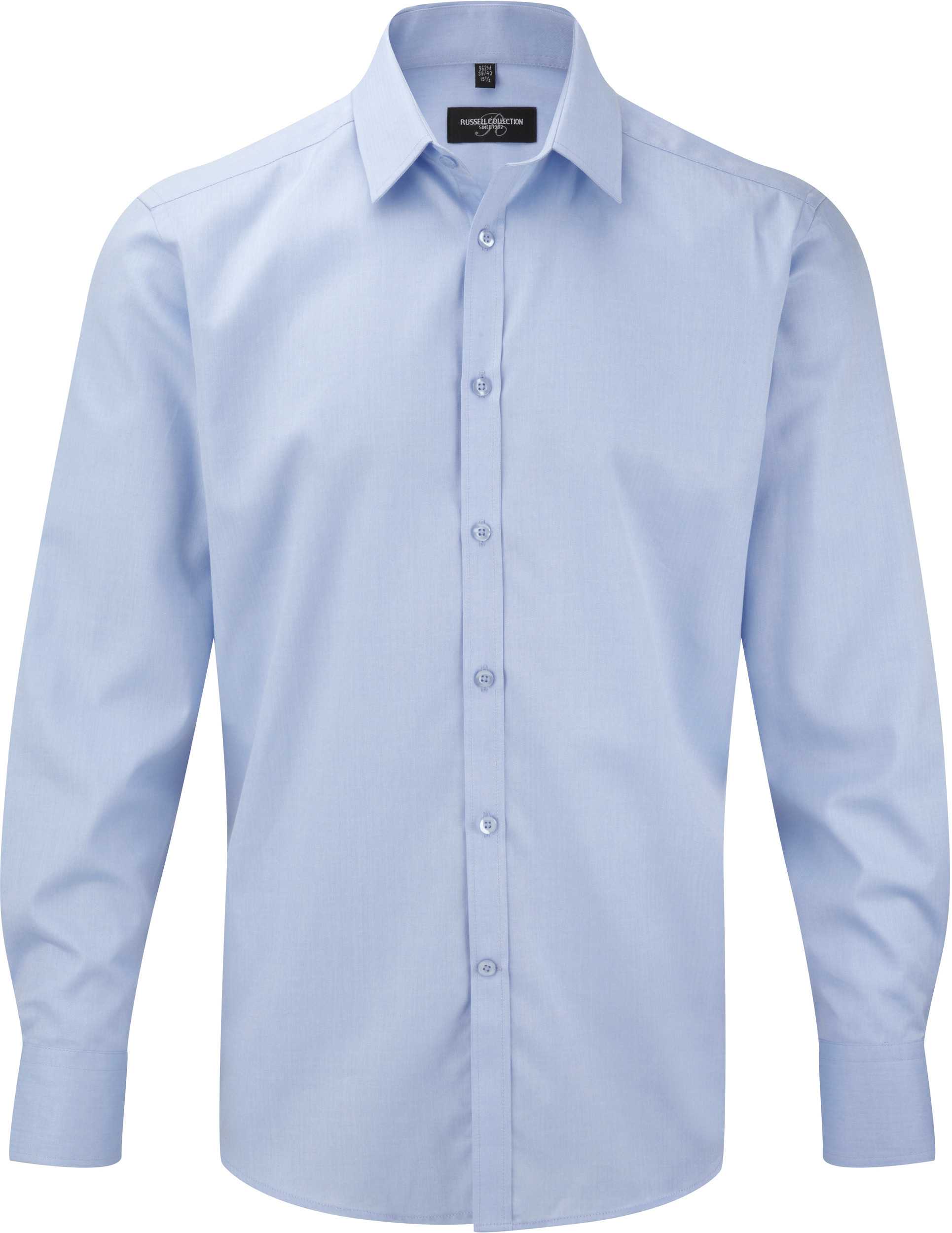 Camisa Espiga manga larga hombre Light Blue