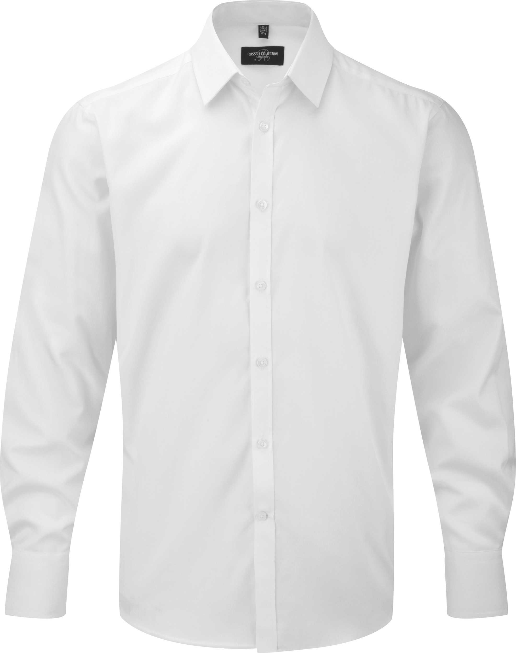 Camisa Espiga manga larga hombre White