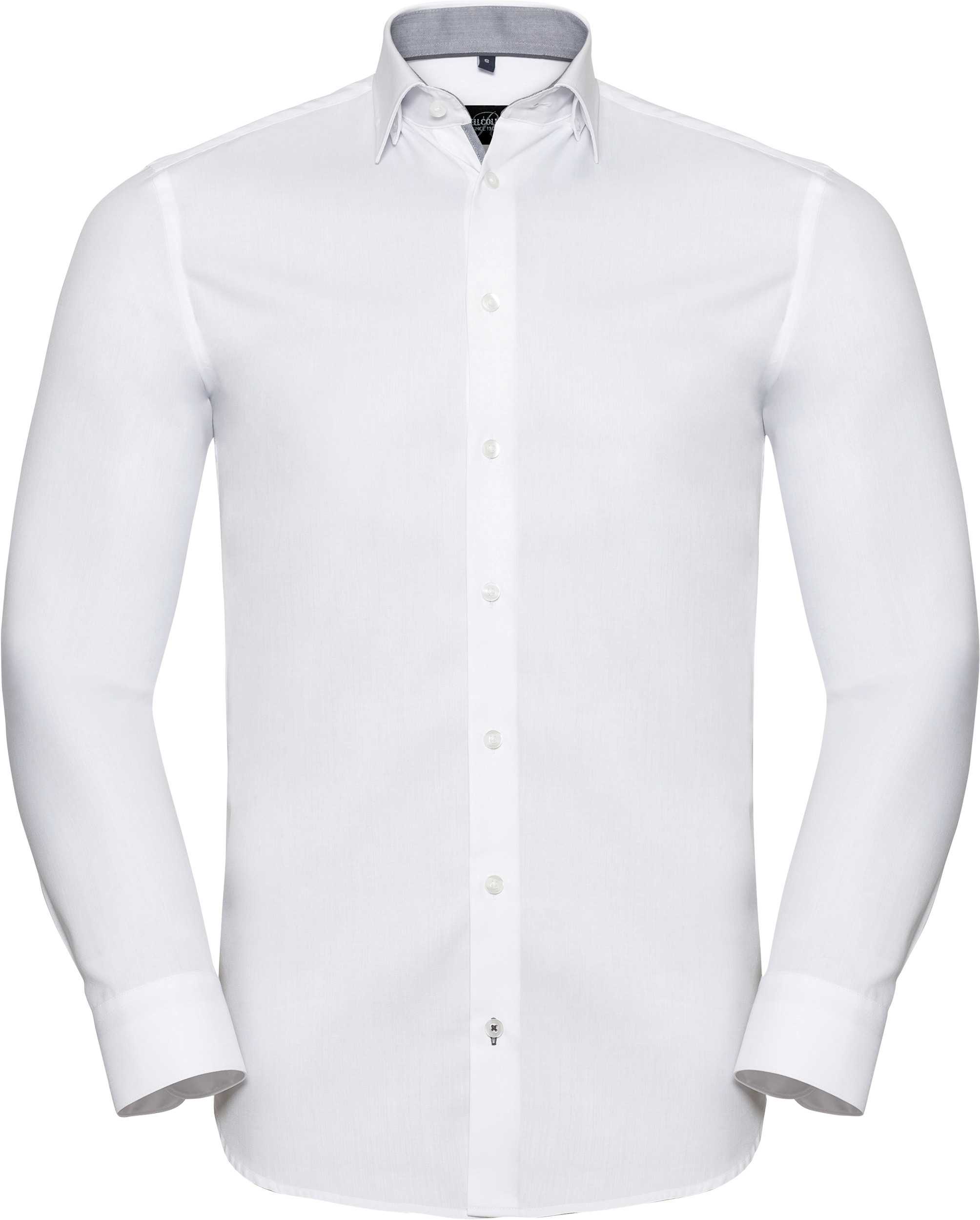 Camisa Espiga manga larga White / Silver / Convoy Grey