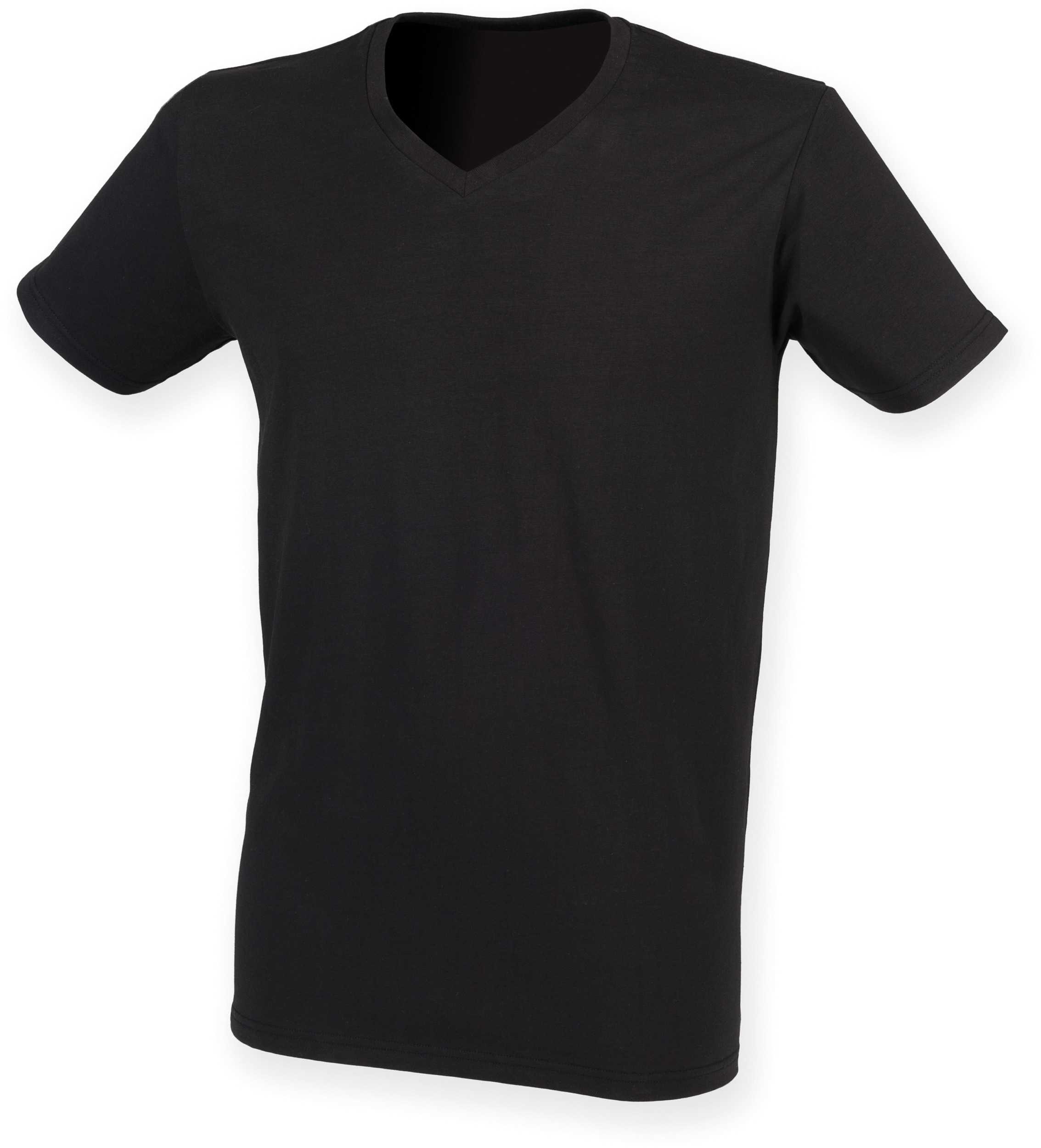 Camiseta Feel Good cuello de pico hombre Black