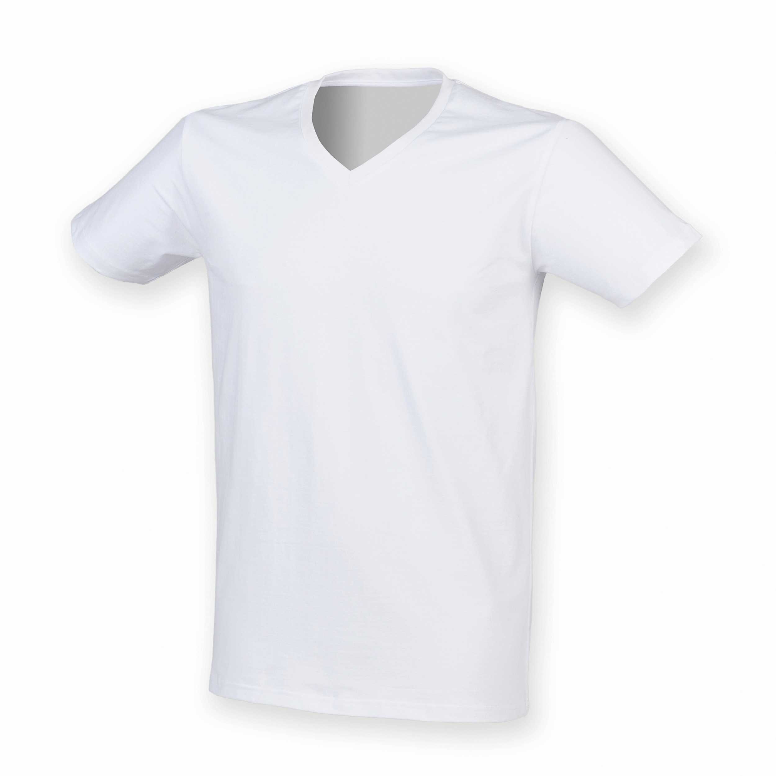 Camiseta Feel Good cuello de pico hombre White