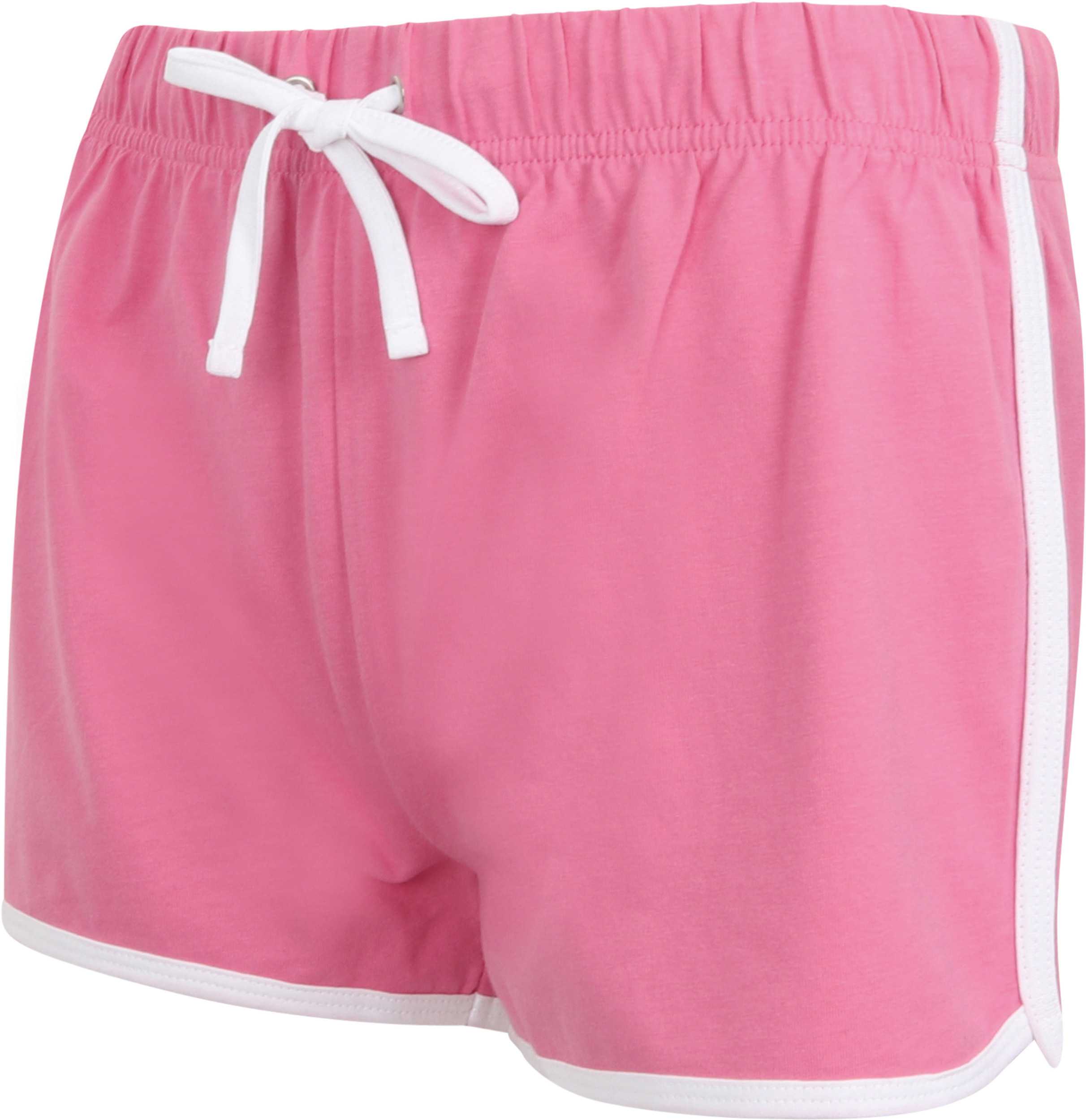 Short Retro mujer Bright Pink / White