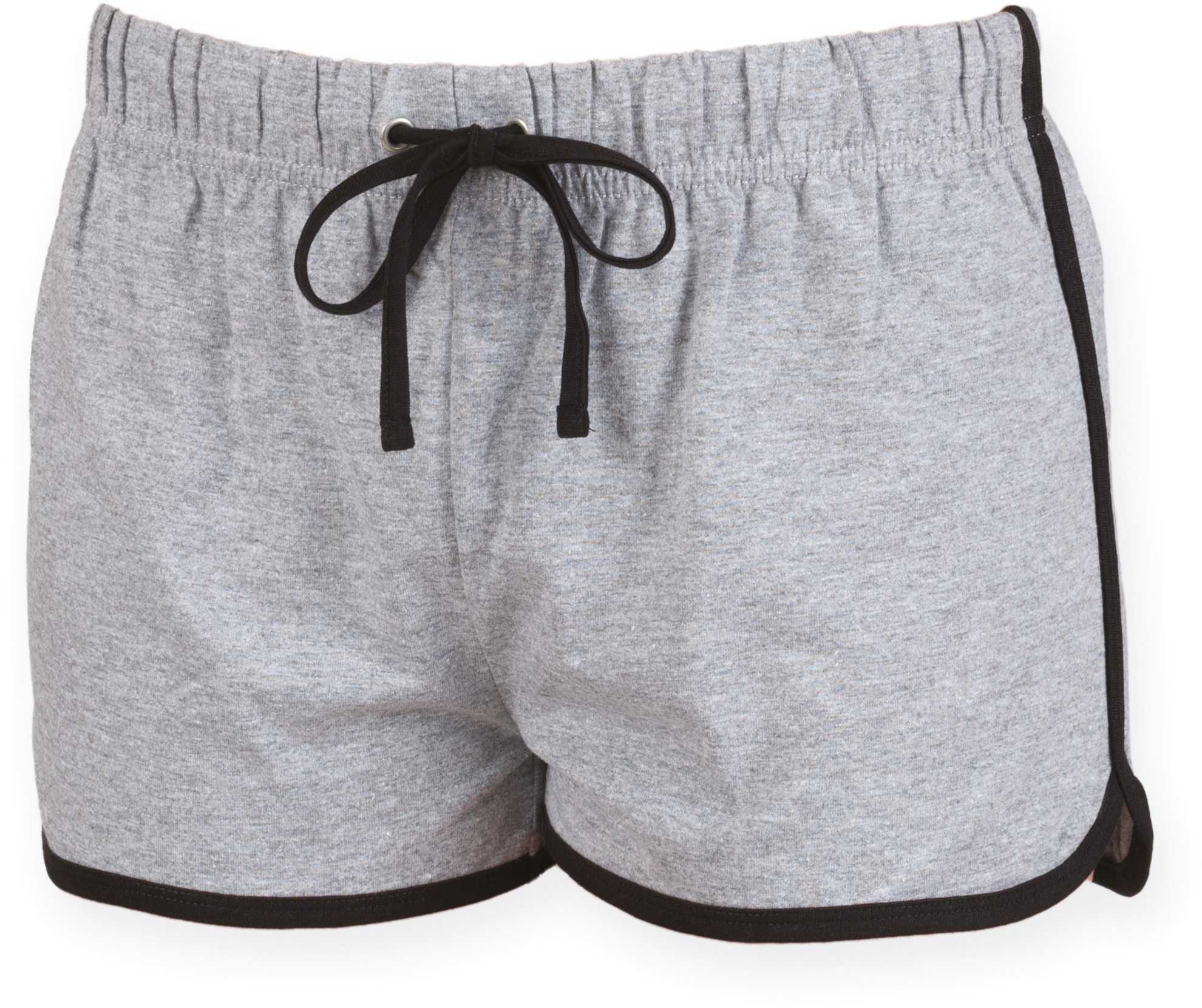 Short Retro mujer Heather Grey / Black