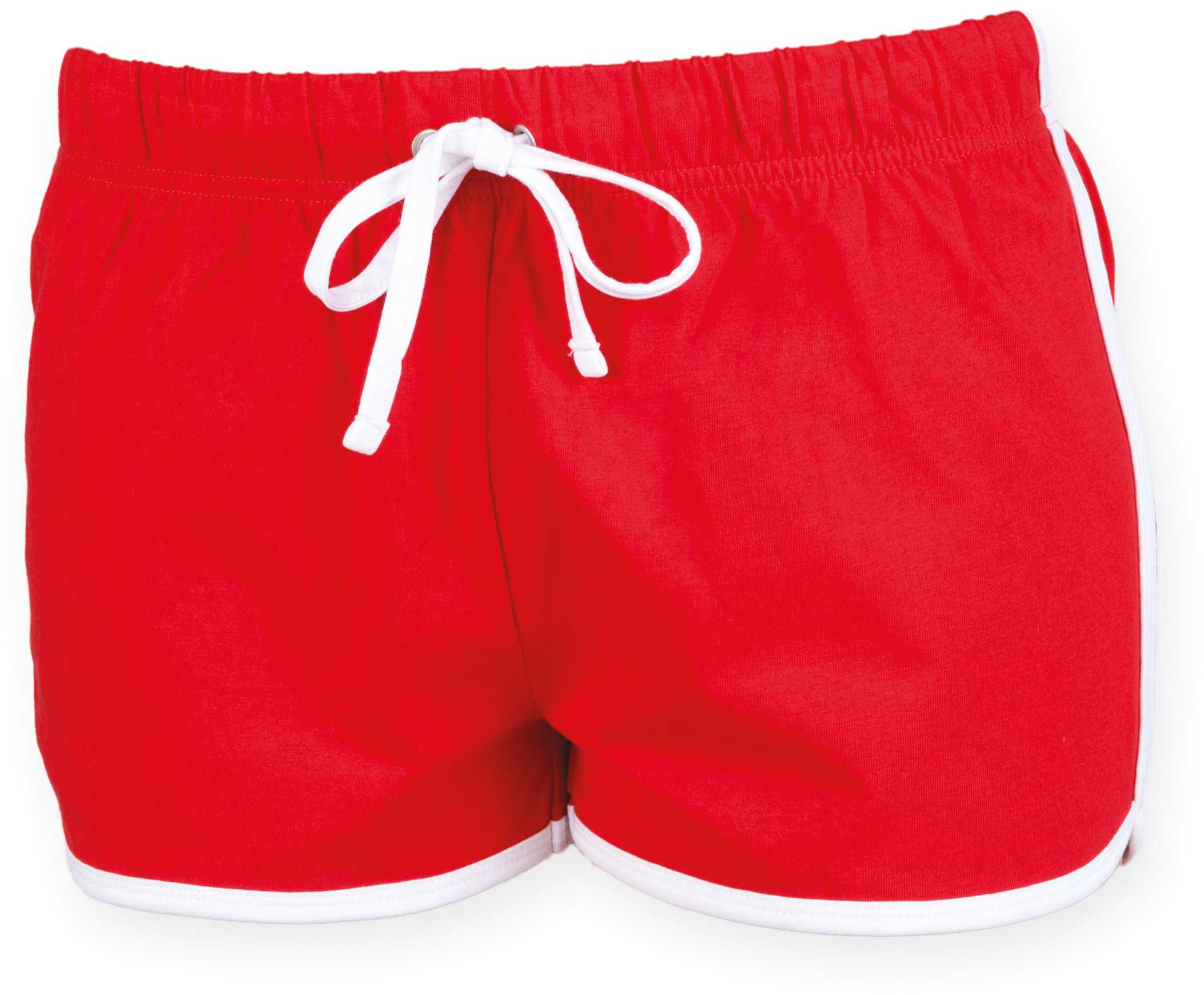 Short Retro mujer Red / White