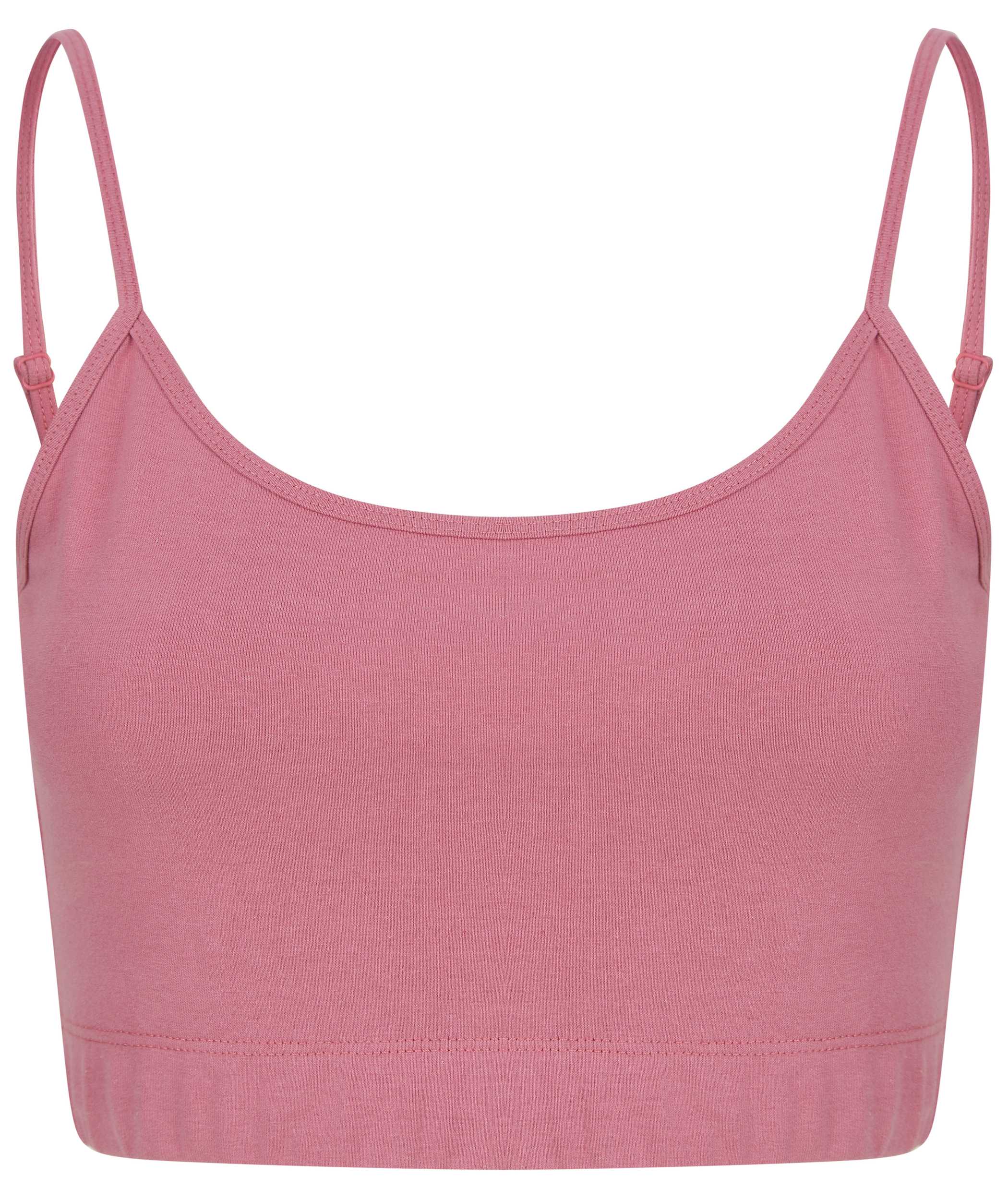 Top corto ecorresponsable mujer Dusty pink