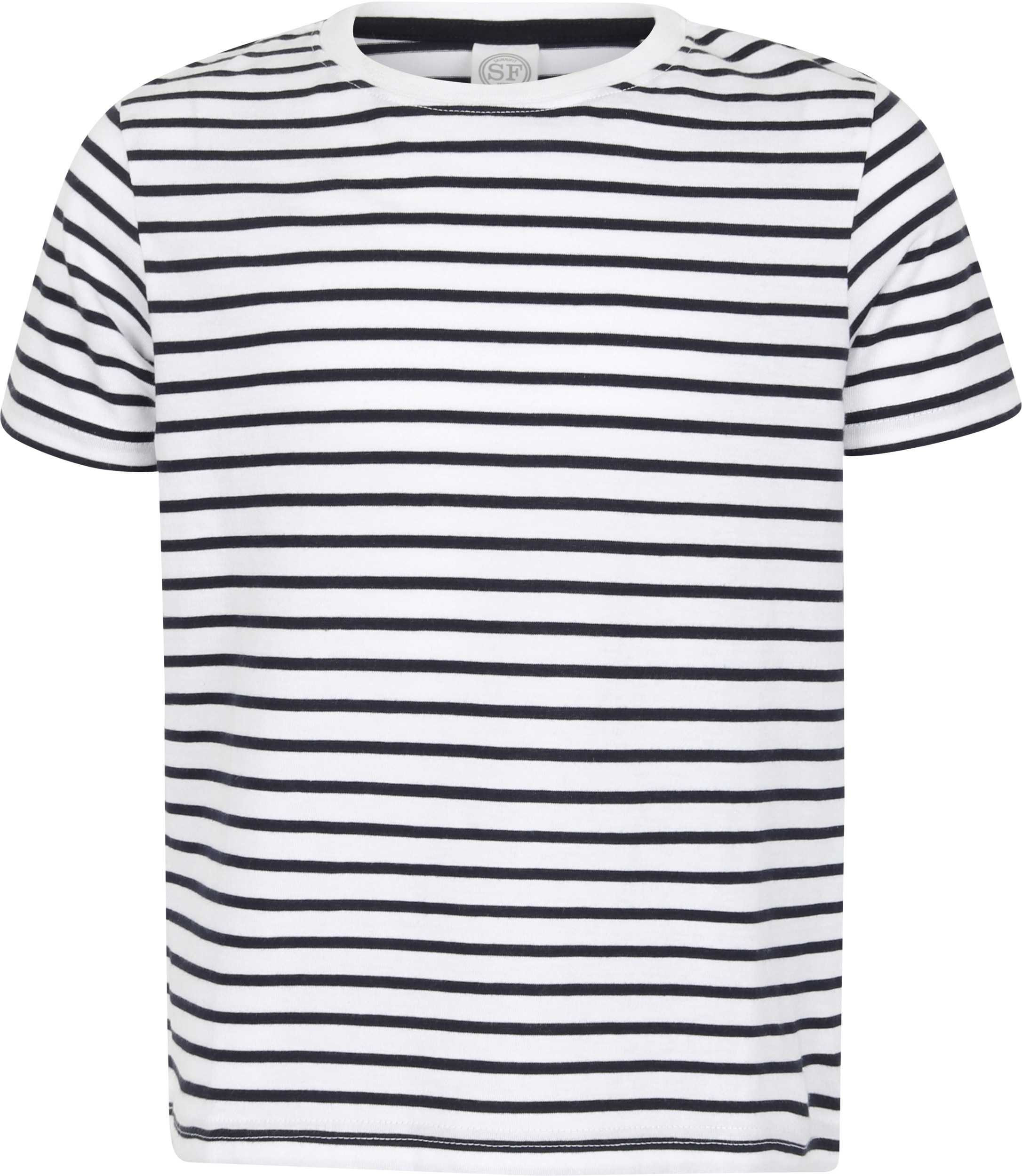Camiseta A Rayas niños White / Oxford Navy