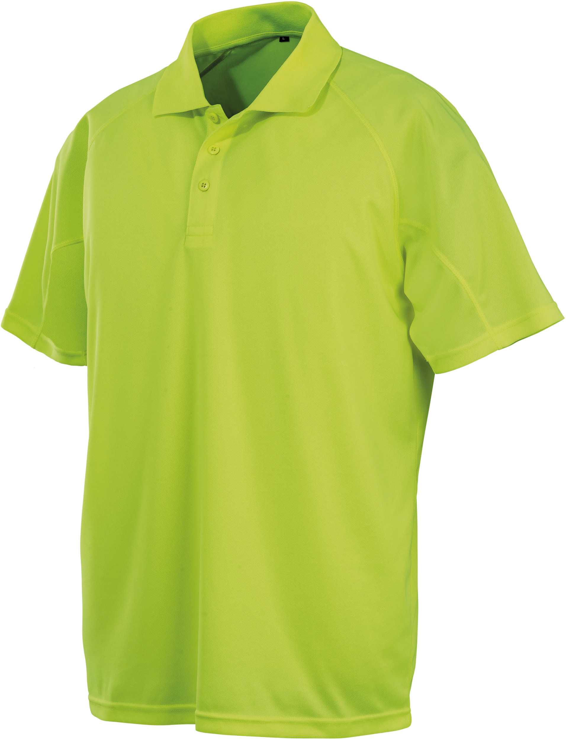 Polo de rendimiento "Aircool" Flo Yellow