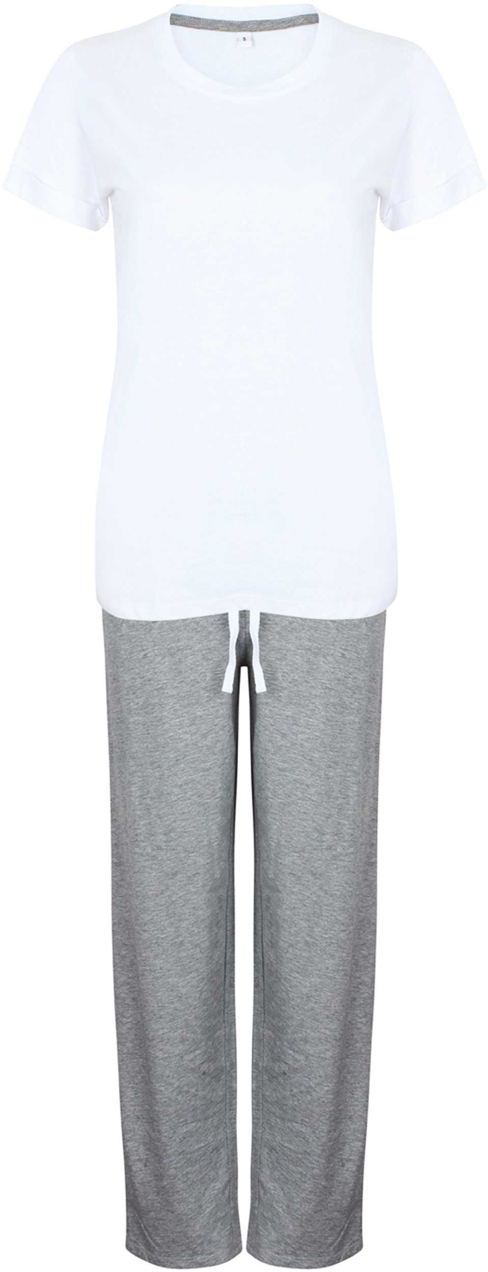 Conjunto de Pijama - versión larga White / Heather Grey
