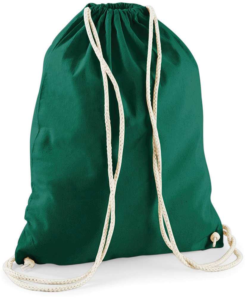 Bolsa gimnasio de algodón Bottle Green