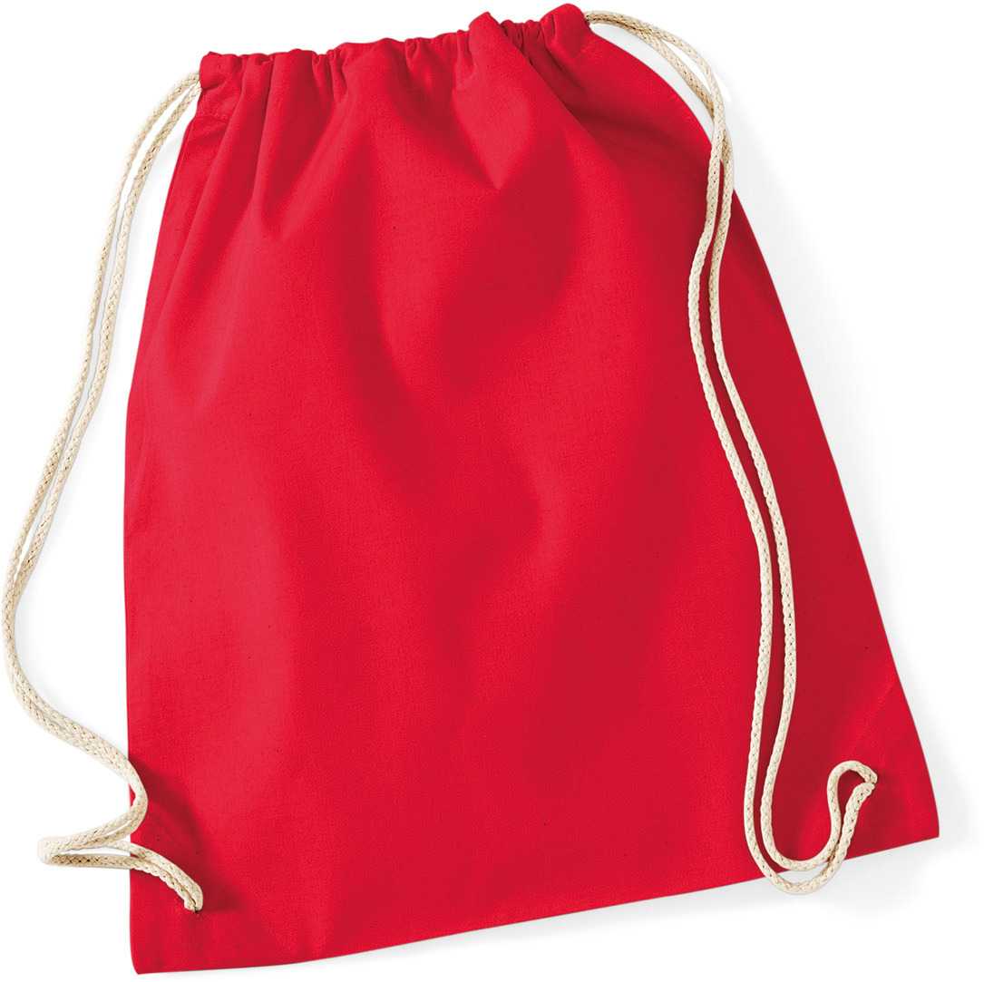 Bolsa gimnasio de algodón Classic Red