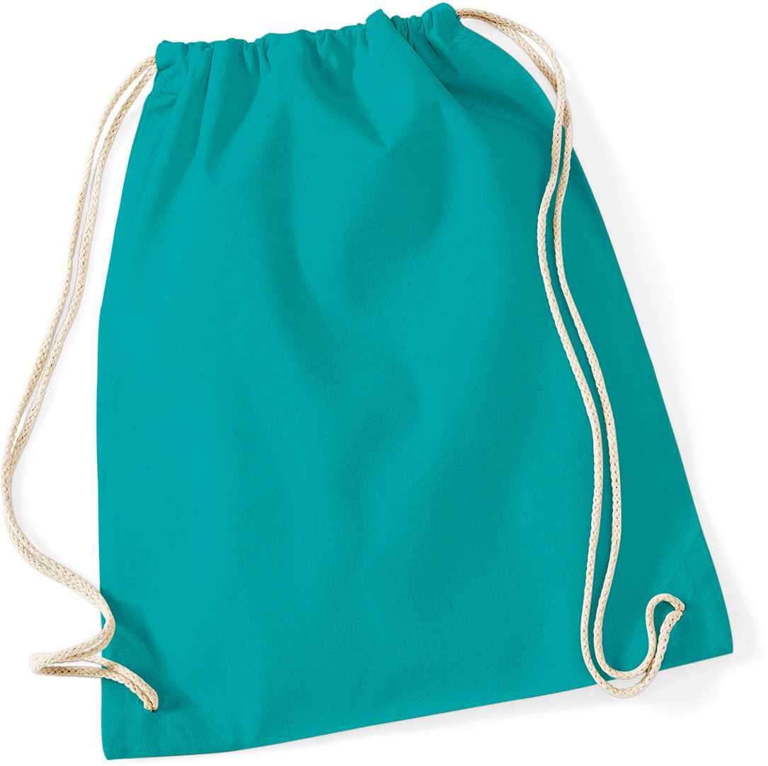 Bolsa gimnasio de algodón Emerald