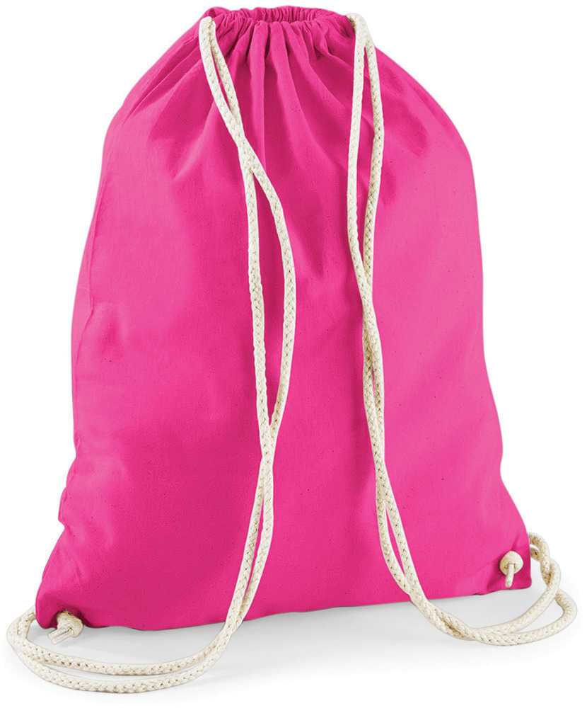Bolsa gimnasio de algodón Fuchsia