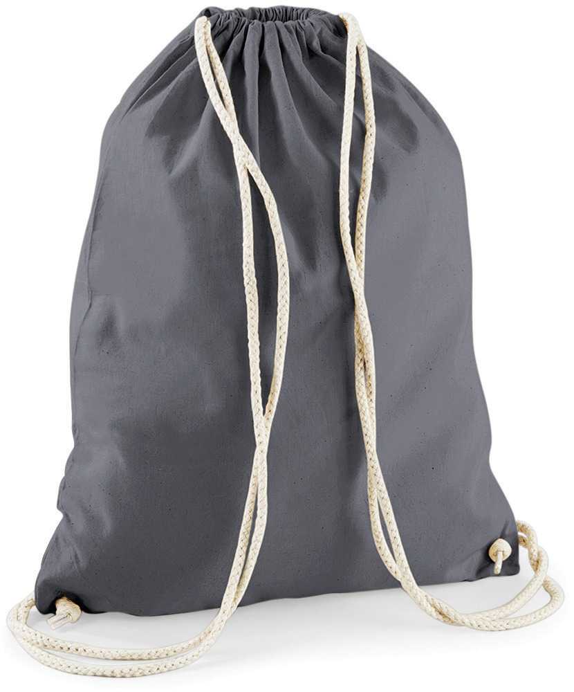 Bolsa gimnasio de algodón Graphite Grey
