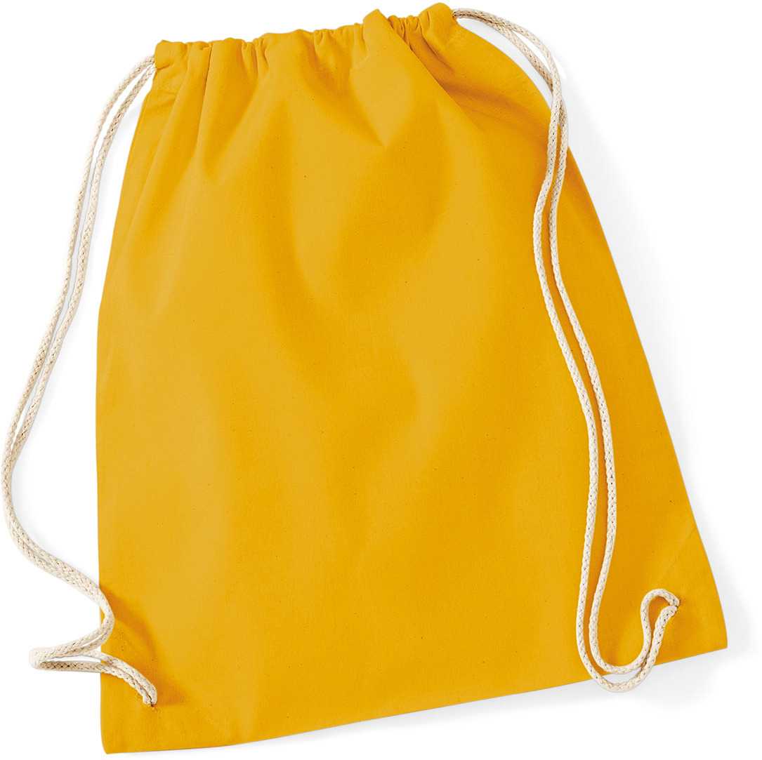 Bolsa gimnasio de algodón Mustard