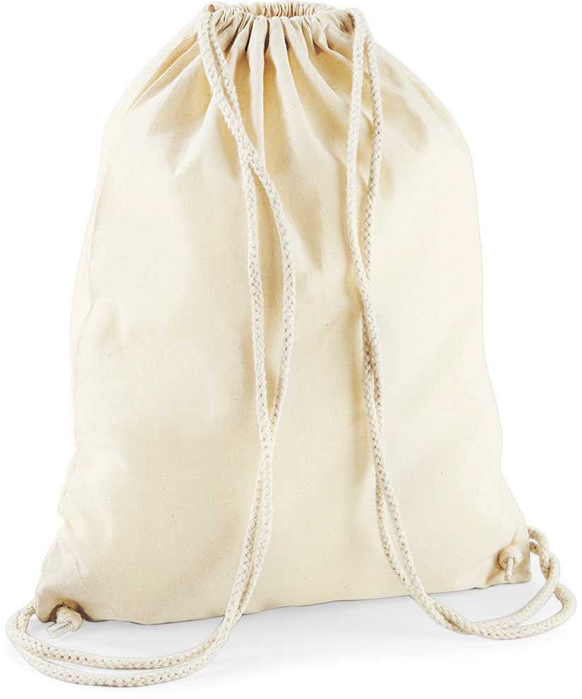 Bolsa gimnasio de algodón Natural