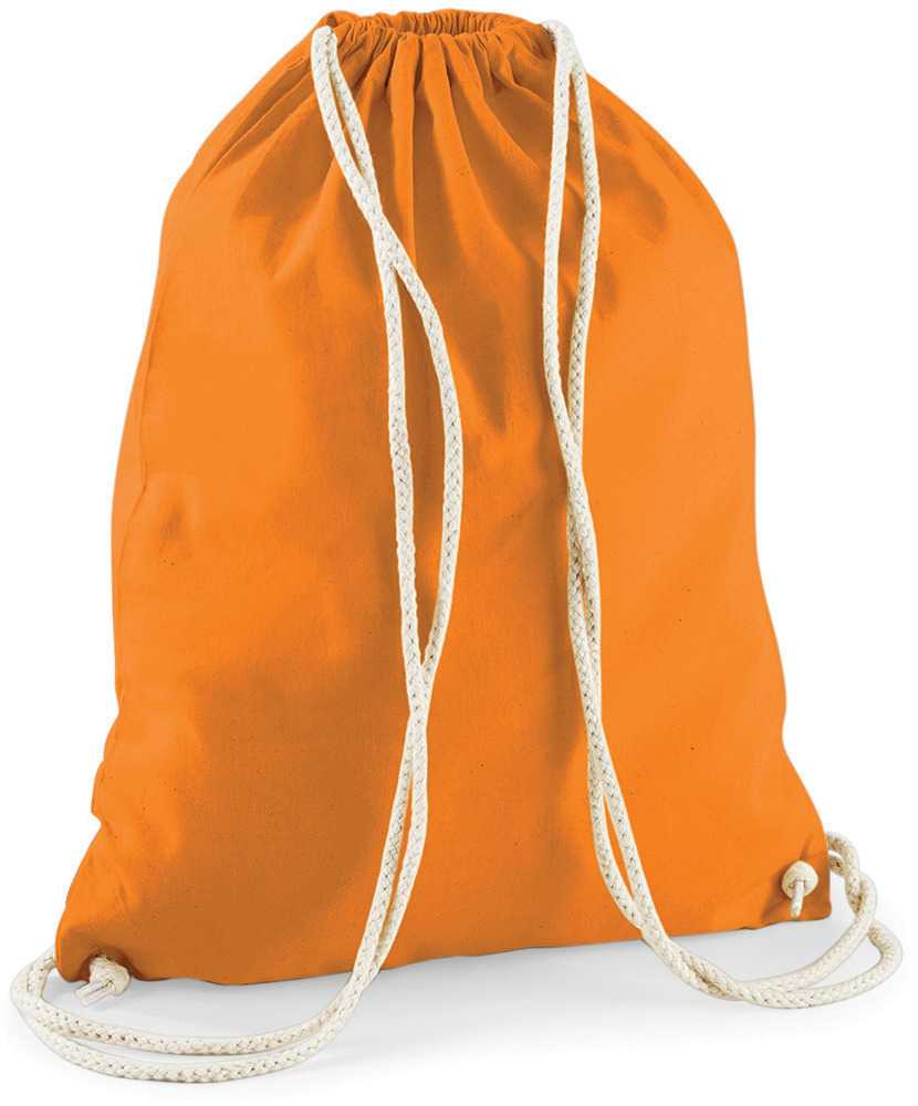 Bolsa gimnasio de algodón Orange
