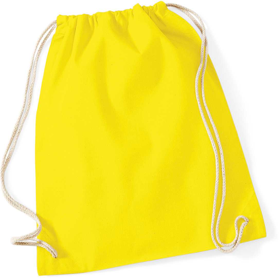 Bolsa gimnasio de algodón Yellow