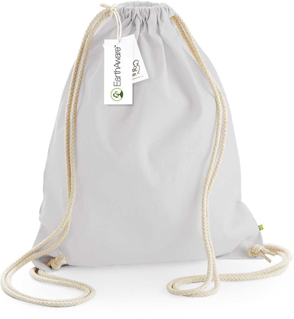 Bolsa Earthaware® de gimnasio - algodón orgánico Light Grey